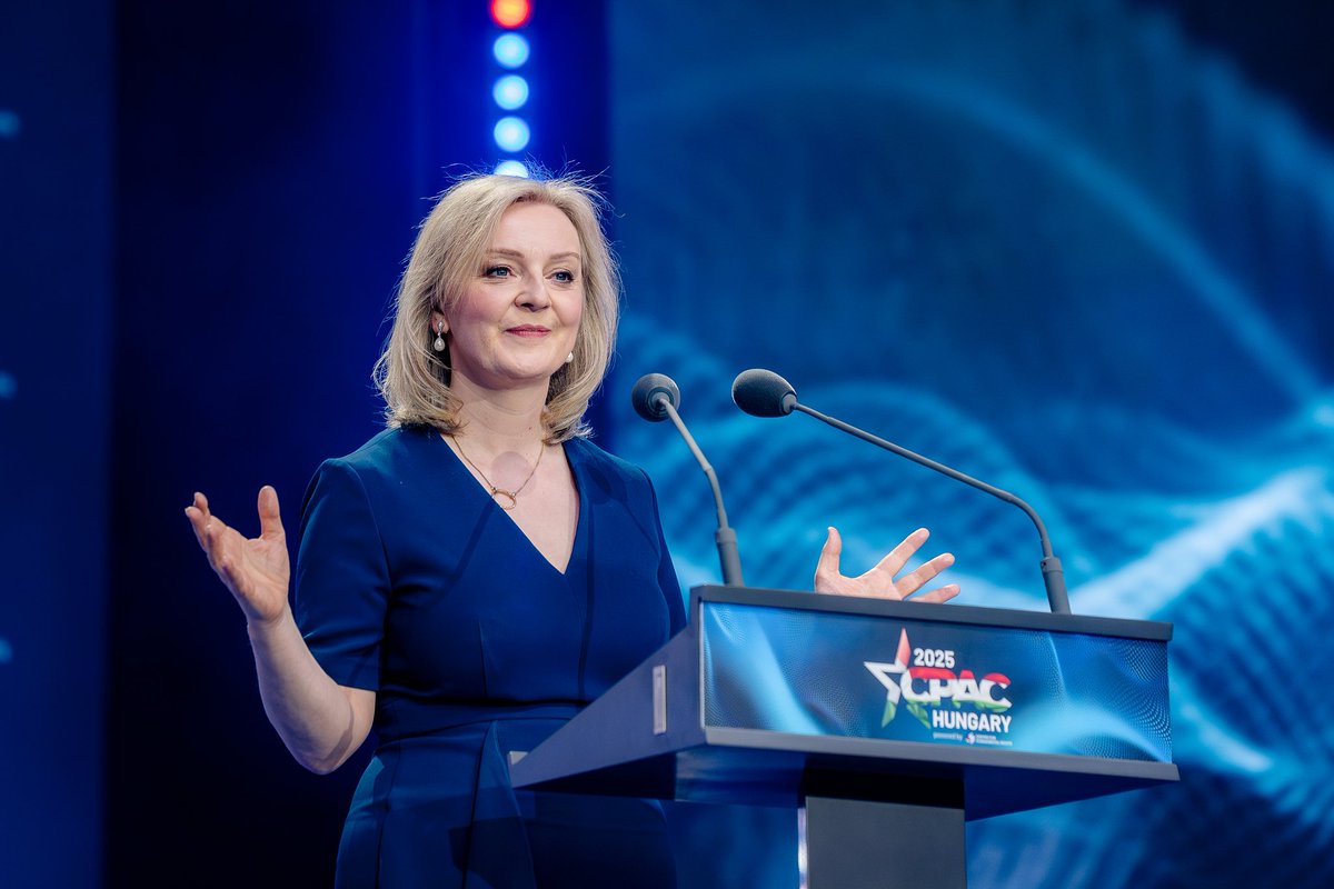 Liz Truss (@trussliz) on Twitter photo People used to flee Eastern Europe to Britain for freedom.
Now in 2025, I went to <a href="/CPACHungary/">CPAC Hungary</a> to talk about the free speech crisis in Britain.
There is Soviet-esque political persecution of people like Peter Lynch and Lucy Connolly, while Labour lets thousands of violent People used to flee Eastern Europe to Britain for freedom.
Now in 2025, I went to <a href="/CPACHungary/">CPAC Hungary</a> to talk about the free speech crisis in Britain.
There is Soviet-esque political persecution of people like Peter Lynch and Lucy Connolly, while Labour lets thousands of violent