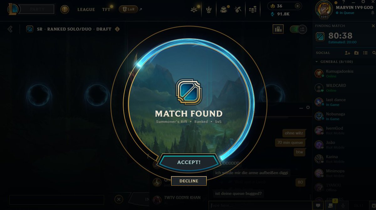 POV: You Finally find a game in morning queue