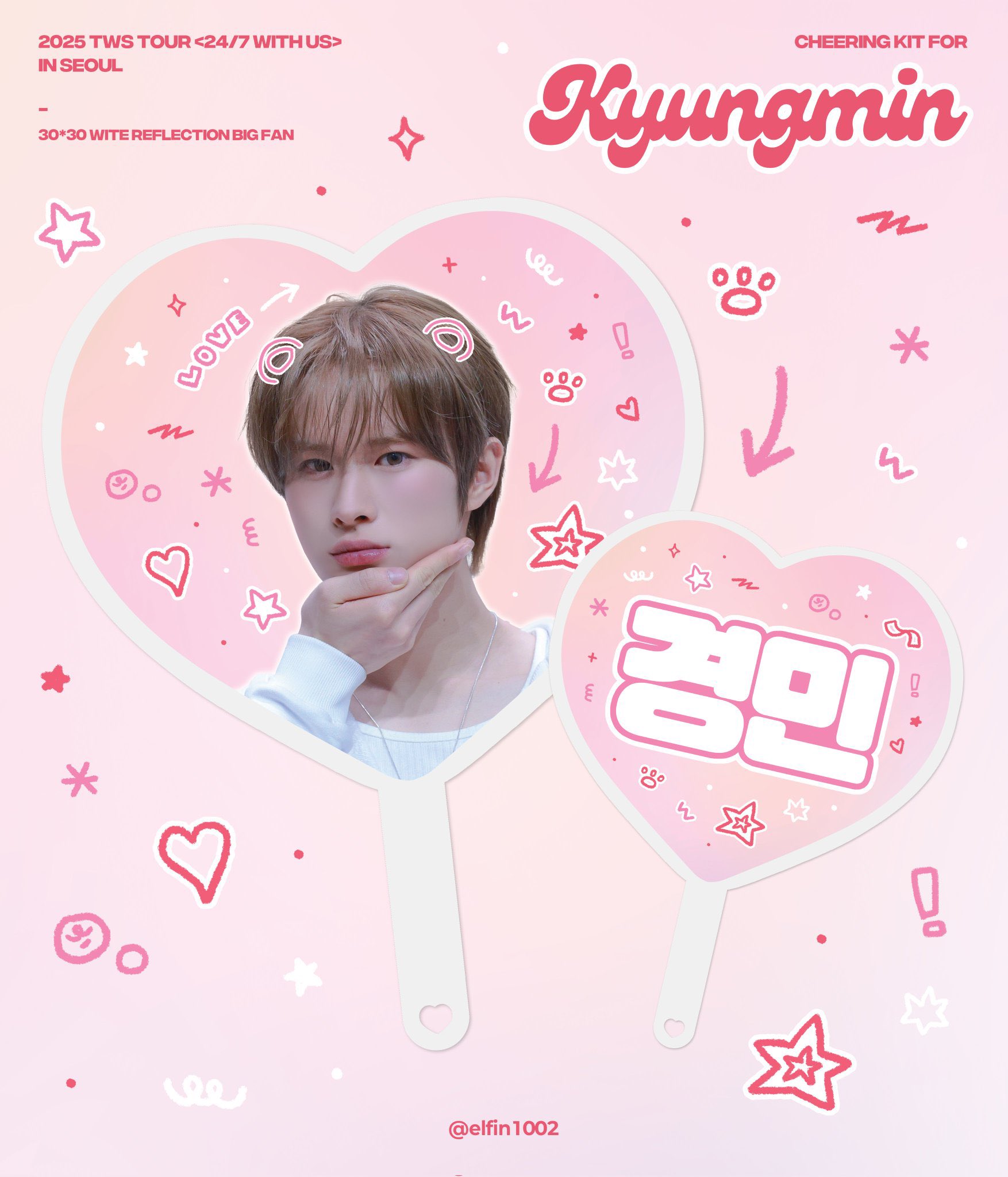 ツアー tws キョンミン うちわ Gうちわ文字＊ネームボード【TWS