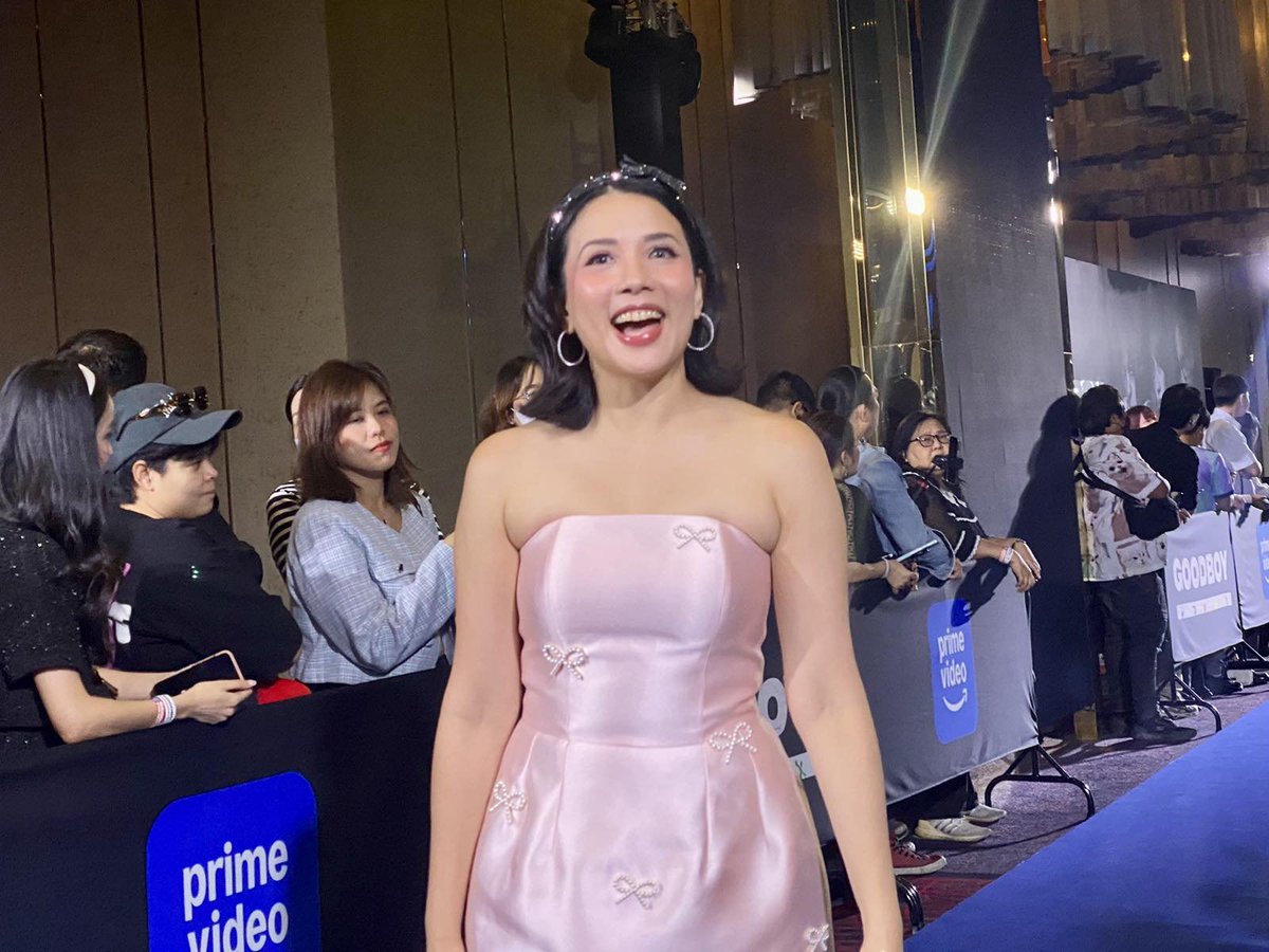 ABSCBNNews's tweet image. LOOK: “It’s Showtime” host Karylle (@anakarylle) graces the blue carpet in Bangkok, Thailand, for the global premiere of K-drama “Good Boy,” which will be available for streaming on Prime Video on May 31.

The series stars Park Bo-gum, Kim So-hyun, and Lee Sang-yi. #GOODBOY…