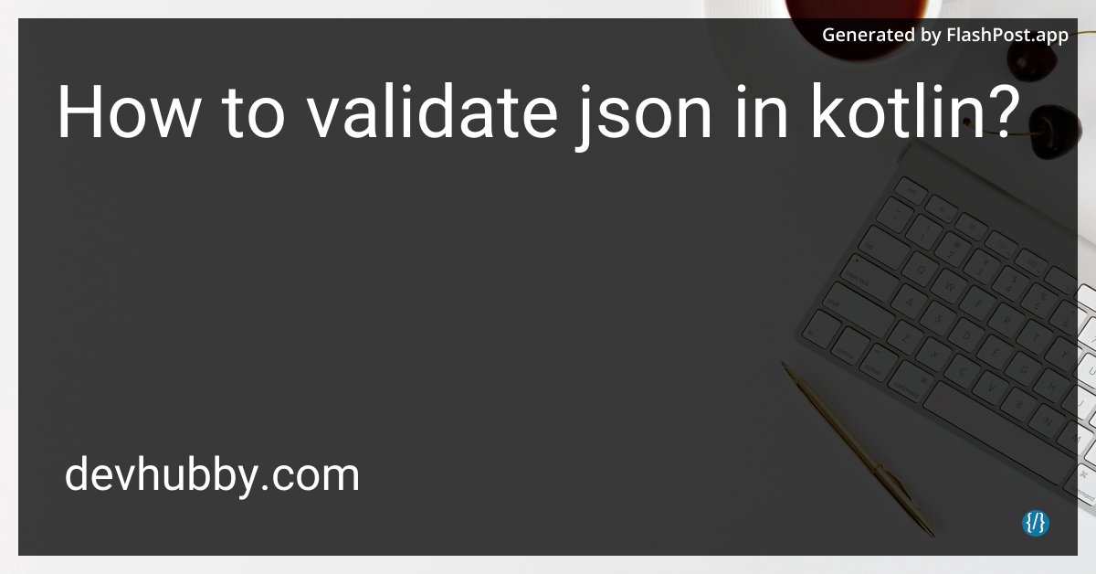 alieGotha's tweet image. If JSON had to take an exam, would Kotlin&apos;s API be the harsh teacher? 🍎

Source: devhubby.com/thread/how-to-…

#JSON #KotlinConf #DeveloperLife #Kotlin