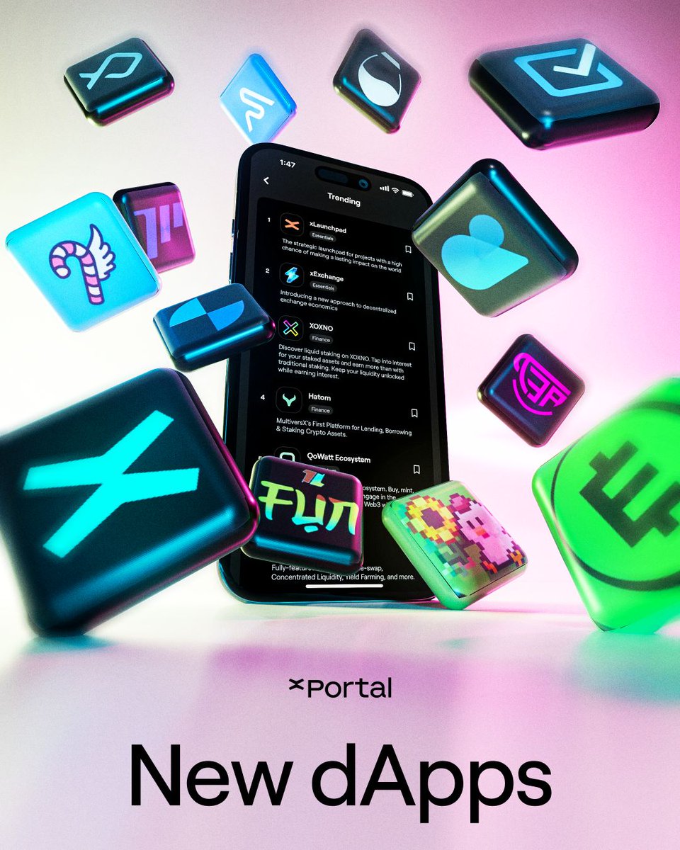 Supercharging your xPortal multichain vibes. New dApps, one app.