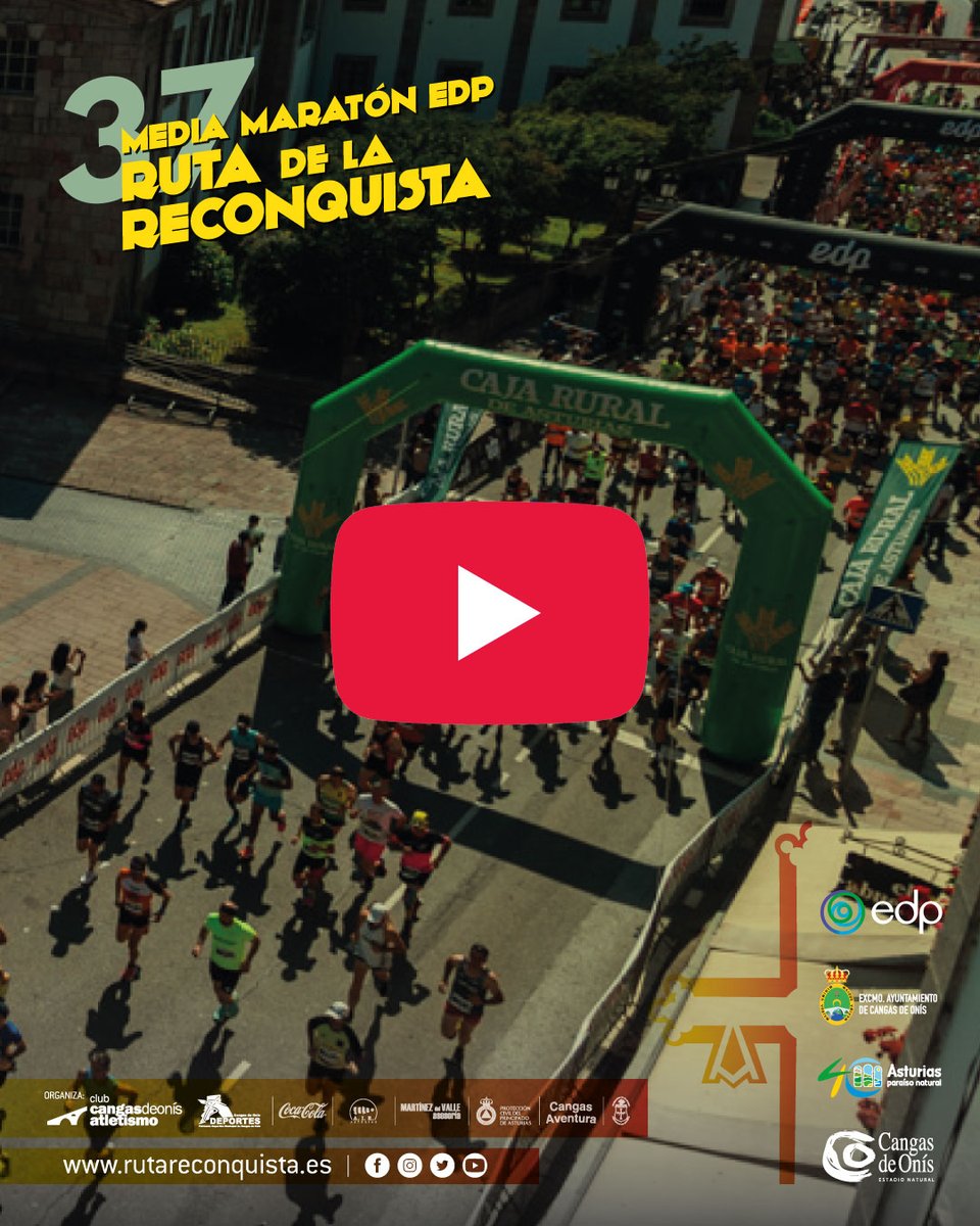 🎥 ¿No vas a correr o no estás en Cangas? ¡No pasa nada!
Sigue en directo la Media Maratón EDP Ruta de la Reconquista por streaming en YouTube 📺
Vívela desde casa… ¡o desde donde quieras!
🔗 rutareconquista.es
#rutareconquista #running #VuelvealParaíso #ParaísoNatural