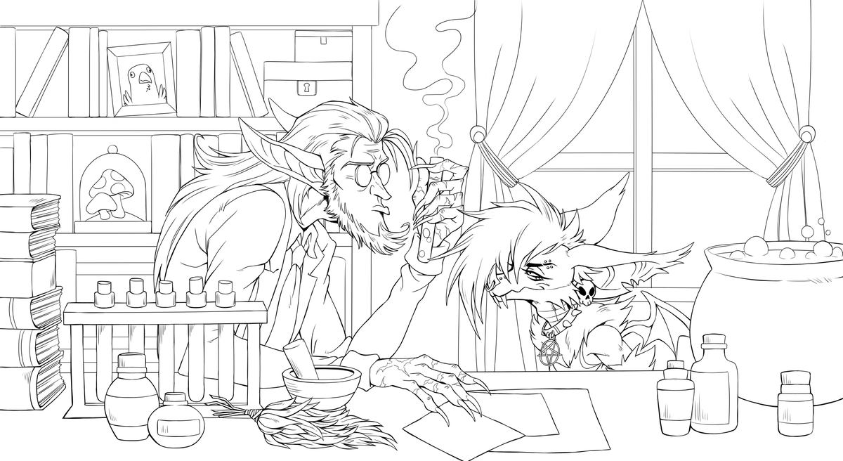 DarkSiegmeyer's tweet photo. Old WIP that I need to finish eventually...

#monsterboy #furryart https://t.co/6ADXNMzpMm
