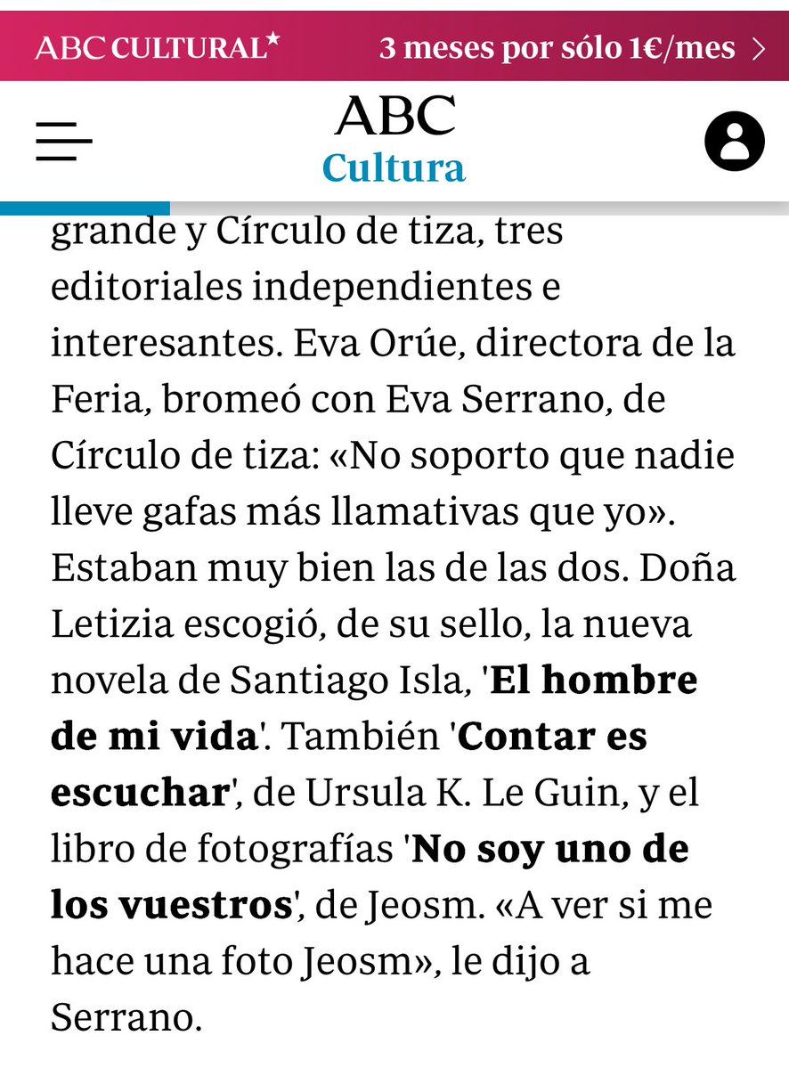 JEOSM #thetrueshoot (@jeosmphoto) on Twitter photo Ayer en la <a href="/FLMadrid/">Feria del Libro de Madrid</a> la reina Leticia <a href="/CasaReal/">Casa de S.M. el Rey</a> compró mi último libro #Nosoyunodelosvuesttos <a href="/CirculoDeTizaES/">CirculoDeTiza</a> en <a href="/abc_es/">ABC.es</a> <a href="/brunopardoo/">Bruno Pardo Porto</a> lo cuenta.
Foto por Carlos Álvarez Getty
¡Muchas gracias!💖✊🏾 Ayer en la <a href="/FLMadrid/">Feria del Libro de Madrid</a> la reina Leticia <a href="/CasaReal/">Casa de S.M. el Rey</a> compró mi último libro #Nosoyunodelosvuesttos <a href="/CirculoDeTizaES/">CirculoDeTiza</a> en <a href="/abc_es/">ABC.es</a> <a href="/brunopardoo/">Bruno Pardo Porto</a> lo cuenta.
Foto por Carlos Álvarez Getty
¡Muchas gracias!💖✊🏾