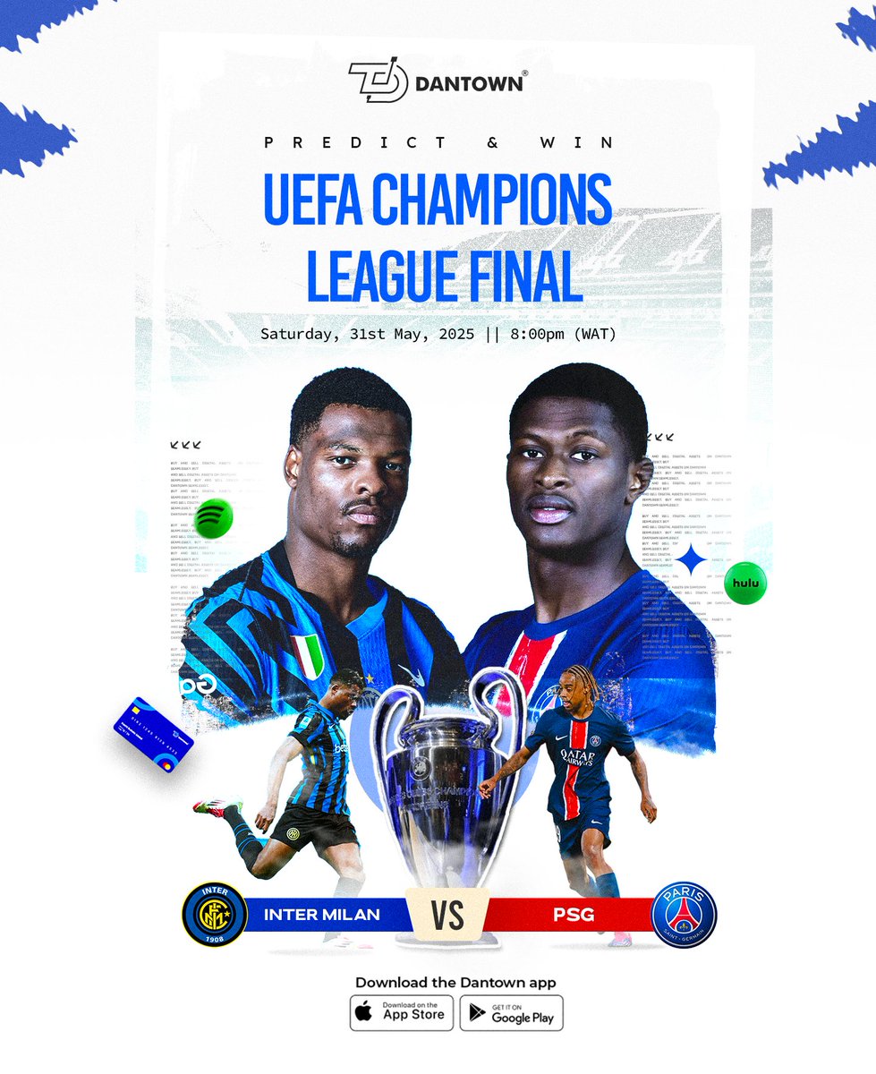 PREDICT AND WIN BIG!
Drop your prediction in the comments or in our Telegram Community.
Make sure you’re following us on all our social media platforms.
You must have an active Dantown account.
Predict the exact scoreline correctly first!
Hurry! Entry closes today at 6:00 PM.