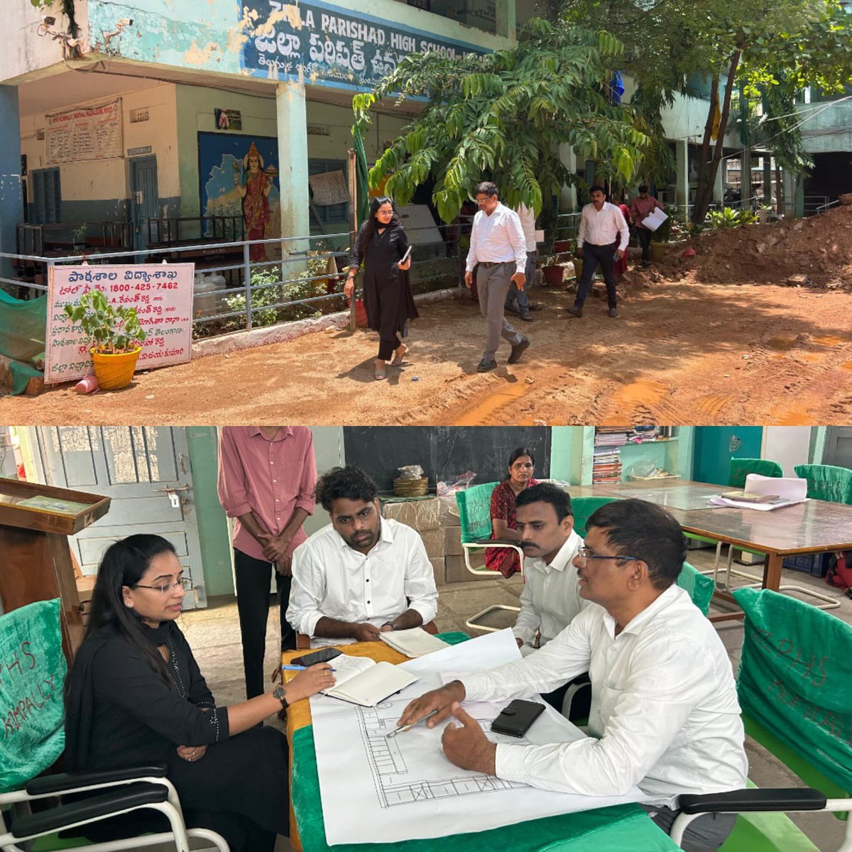 Visit to #Kompally ZPHS #Quthbullapur  
<a href="/TelanganaCMO/">Telangana CMO</a> <a href="/revanth_anumula/">Revanth Reddy</a> <a href="/edu_commissonTG/">Telangana Education Commission</a>