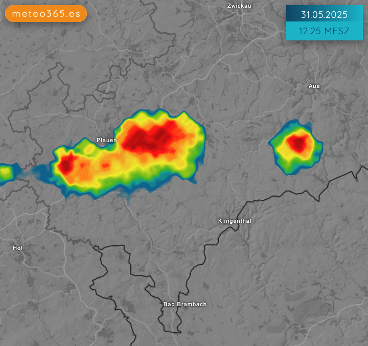 Aktuelle #Gewitter in Sachsen - Radar mit NowCast hier meteo365.es/de/weather/obs…