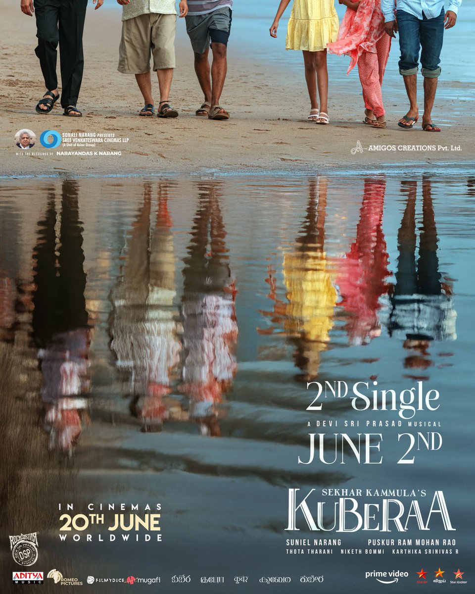 The Catchy beats of #Kuberaa2ndSingle are ready to rule your hearts from June 2nd! 💸🤩

A Rockstar <a href="/ThisIsDSP/">DEVI SRI PRASAD</a> musical 🎶

In cinemas June 20, 2025.

#Kuberaa #SekharKammulasKuberaa  #KuberaaOn20thJune