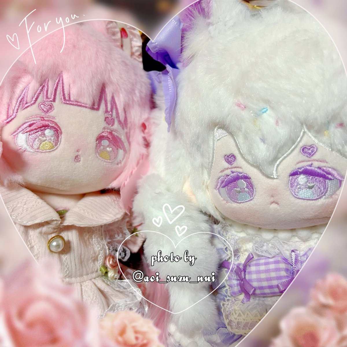 ぬいデザが大好きで気になっていた子なのですが、ご縁がありイチゴミルちゃんをお譲り頂きました🍓さらさらウィッグで思わずなでなでしたくなる触り心地で…！

キャンディミルちゃんに合わせてあげることが出来嬉しいです♡ お揃いの♡眉が可愛い*ˊᵕˋ*大切にいたします✨

🧸♡(<a href="/Chusom_churing/">💗설탕 솜구름💗츄링 공구계</a> )