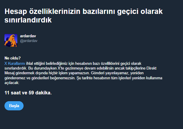 mavi gömlekli yavsaga sövdük diye hemen şikayet etmişler kopartmayın ya