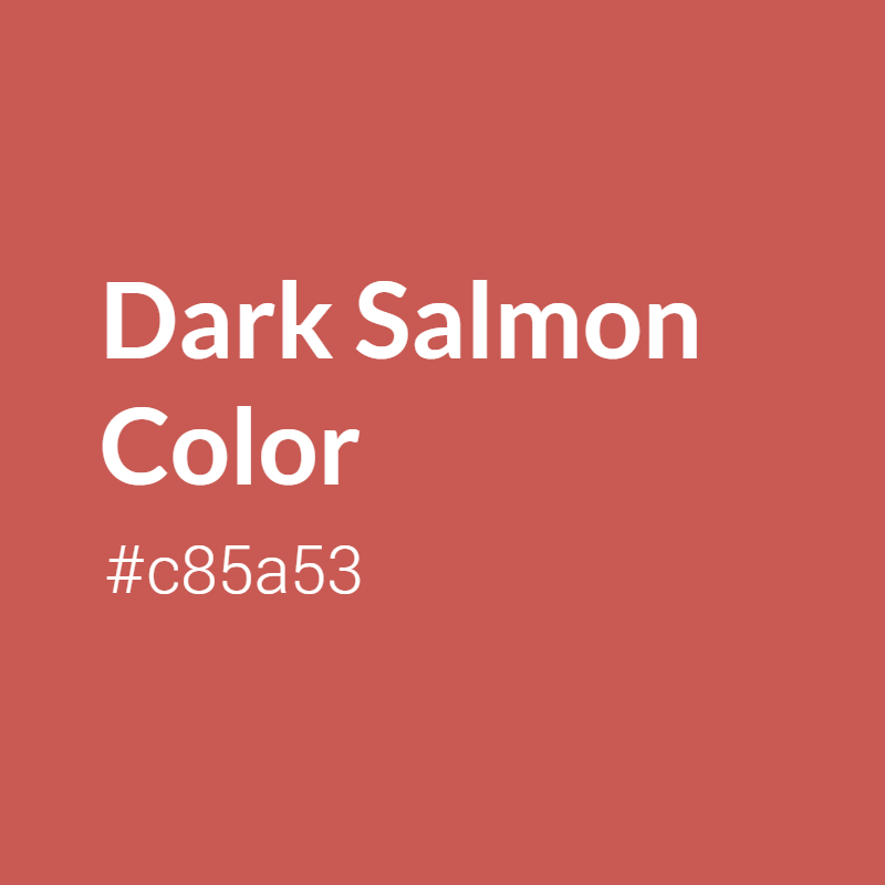 crispedge's tweet image. Dark Salmon color #c85a53 A Warm Color with Red hue! 
 Tag your work with #crispedge 
 crispedge.com/color/c85a53/ 
 #WarmColor #WarmRedColor #Red #Redcolor #DarkSalmon #Dark #Salmon #color #colorful #colorlove #colorname #colorinspiration