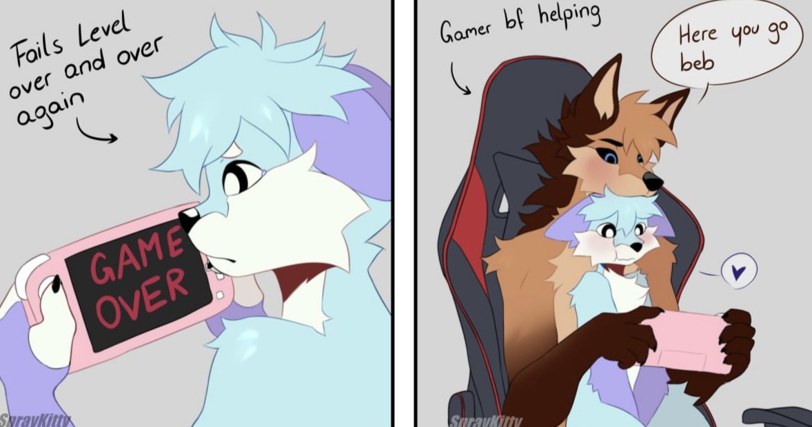 AnthroWolfie's tweet image. This is so wholesome and cute! ❤️🥰

🎨 Art by @Sprayovic