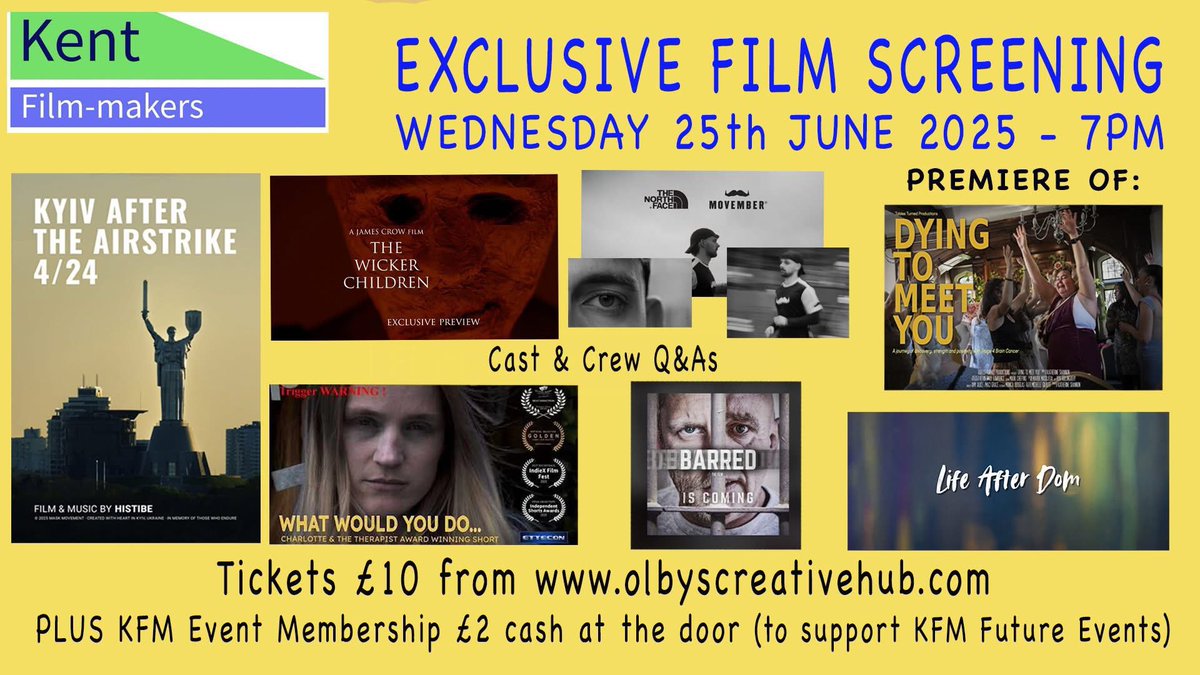 Come join us in Margate Wednesday 25th June for some exclusive scenes from our upcoming feature film The Wicker Children