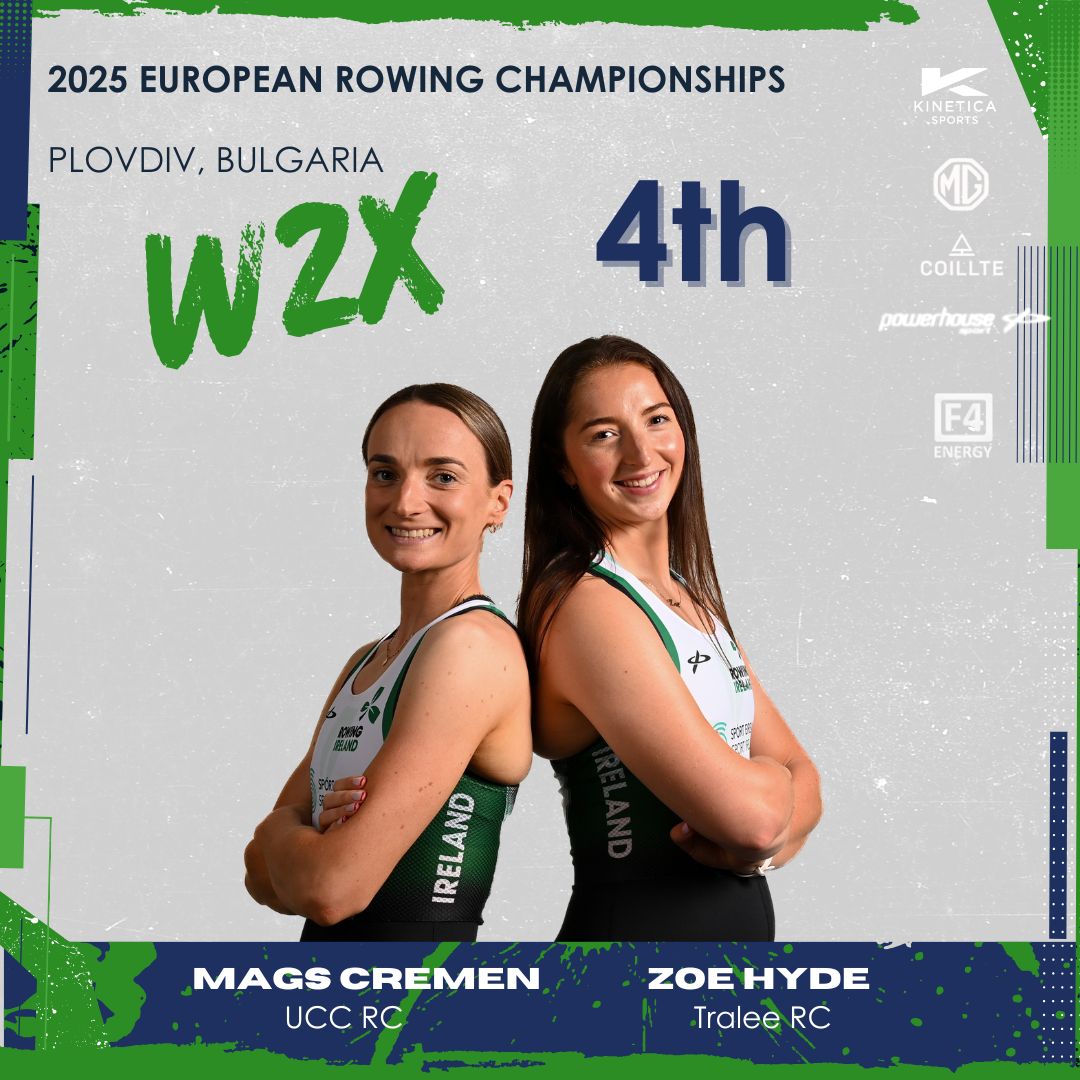 Congratulations to former pupil Zoe Hyde and her rowing partner Mags Cremin, who placed 4th in the A Final of the Women’s Double Sculls this morning in Plovdiv, Bulgaria at the European Rowing Championships. Well done, ladies!