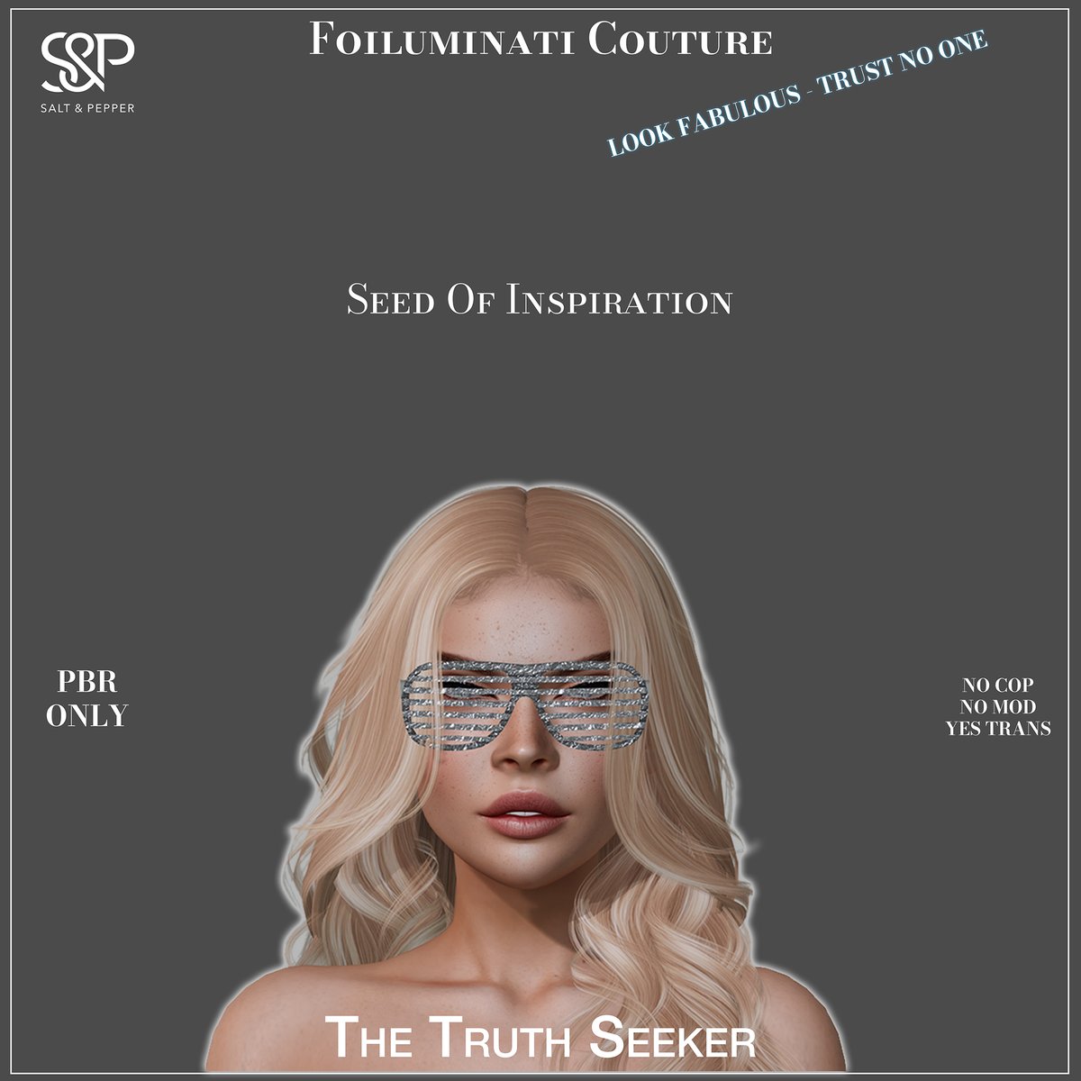S&amp;P presents: Foiluminati Couture - coming to Gacha Garden, June 1st, noon SLT <3