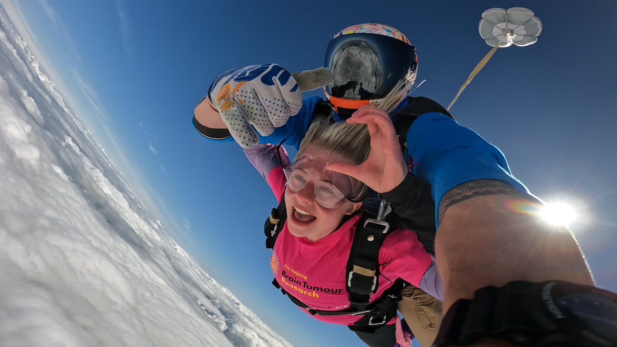 Good luck to everyone taking part in Jump for Hope today! 🪂

Your courage is helping to fund vital breakthroughs and making a real difference for the those affected by brain tumours 💛

#JumpForHope #BrainTumourResearch #TogetherWeWillFindACure