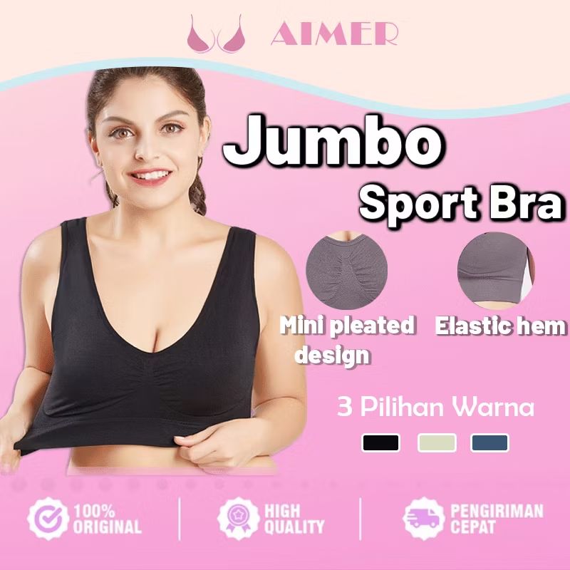 dandyrahmat120's tweet photo. Cek AIMER Bra Sport Jumbo Seamless Tanpa Busa Gym Olahraga Wanita Bh Push Up SP820 dengan harga Rp16.900. Dapatkan di Shopee sekarang! https://t.co/gBY3S5gqAq https://t.co/zIioeIgLkO