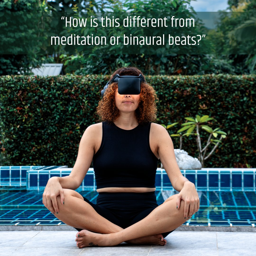 Meriamboldewijn's tweet photo. Most apps #relax  you. neuroVIZR activates change.
It uses shifting light &amp; sound to engage your brain in real-time, not just calm it.
Think: not meditation ,instead, but brain engagement beyond.

➡️ Tomorrow: “What if it’s too intense for me?”

#neurovizr #BrainHealth https://t.co/2KfXVPvJ2a