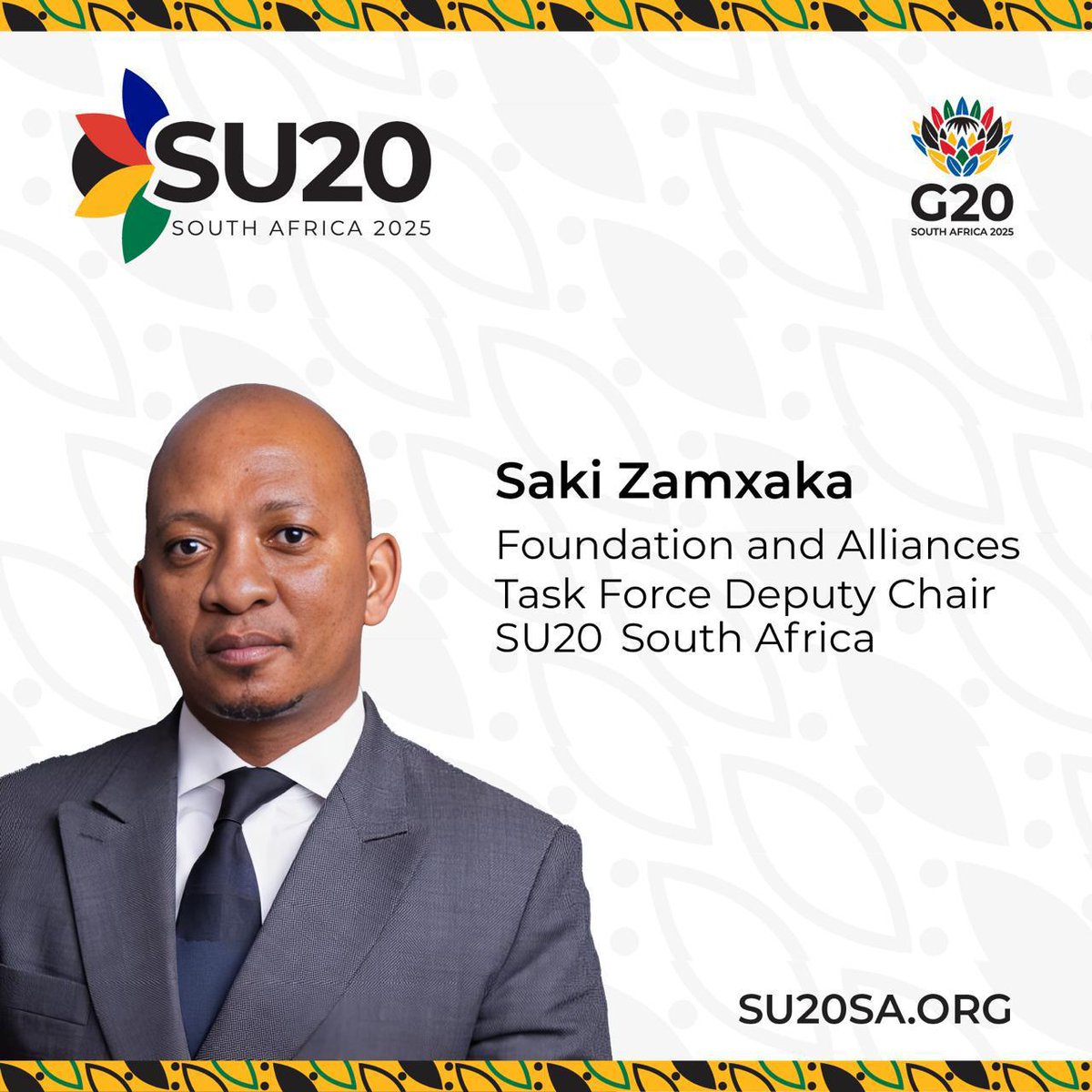 The GGDA (@theggda) on Twitter photo 📢 Exciting News!
Mr. <a href="/Saki_Zam/">Saki Zamxaka</a>, Acting Group CEO of the GGDA, has been appointed Deputy Chairperson of the Foundation & Alliances Taskforce under #Startup20SouthAfrica.
He joins global leaders to drive impactful growth for startups & SMEs across Africa and beyond. 🌍🚀 #GGDA 📢 Exciting News!
Mr. <a href="/Saki_Zam/">Saki Zamxaka</a>, Acting Group CEO of the GGDA, has been appointed Deputy Chairperson of the Foundation & Alliances Taskforce under #Startup20SouthAfrica.
He joins global leaders to drive impactful growth for startups & SMEs across Africa and beyond. 🌍🚀 #GGDA
