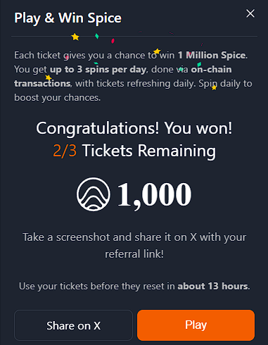 Maxon1202913356's tweet photo. I just won Spice in the @build_on_bob Fusion Lottery!

Join me in the Final Season and explore the Hybrid L2 ecosystem.

Here's my referral link https://t.co/2tGCU5RN6j https://t.co/HMNTpclO6k