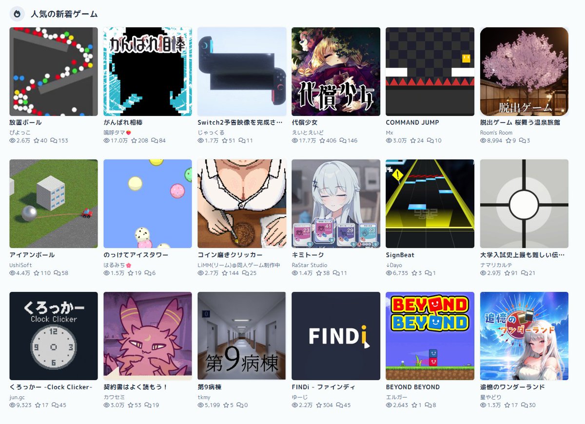 erugah's tweet photo. うおー!人気の新着に入ってました!
ハイクオリティなゲームばかりの中に並んじゃっててすごい
まだまだアプデしたいことはたくさんあるからコツコツやっていきます
https://t.co/dqeyQ6mO6u
#BEYONDBEYOND #unityroom https://t.co/aTiaYOf5iK