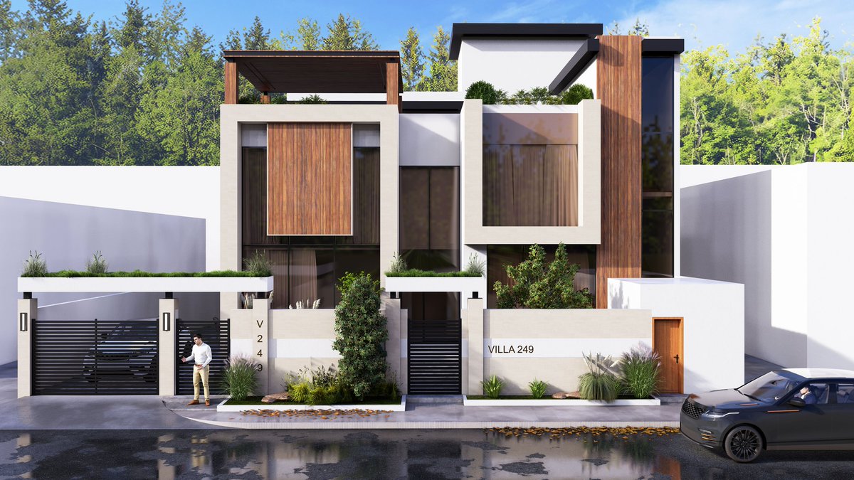 Mustafa_hamad95's tweet photo. #Exterior_design for a residential villa project.
I chose simple materials and light color tones for the design.
The #villa consists of two floors and an upper annex.🖲️ https://t.co/x72U74Ni2M