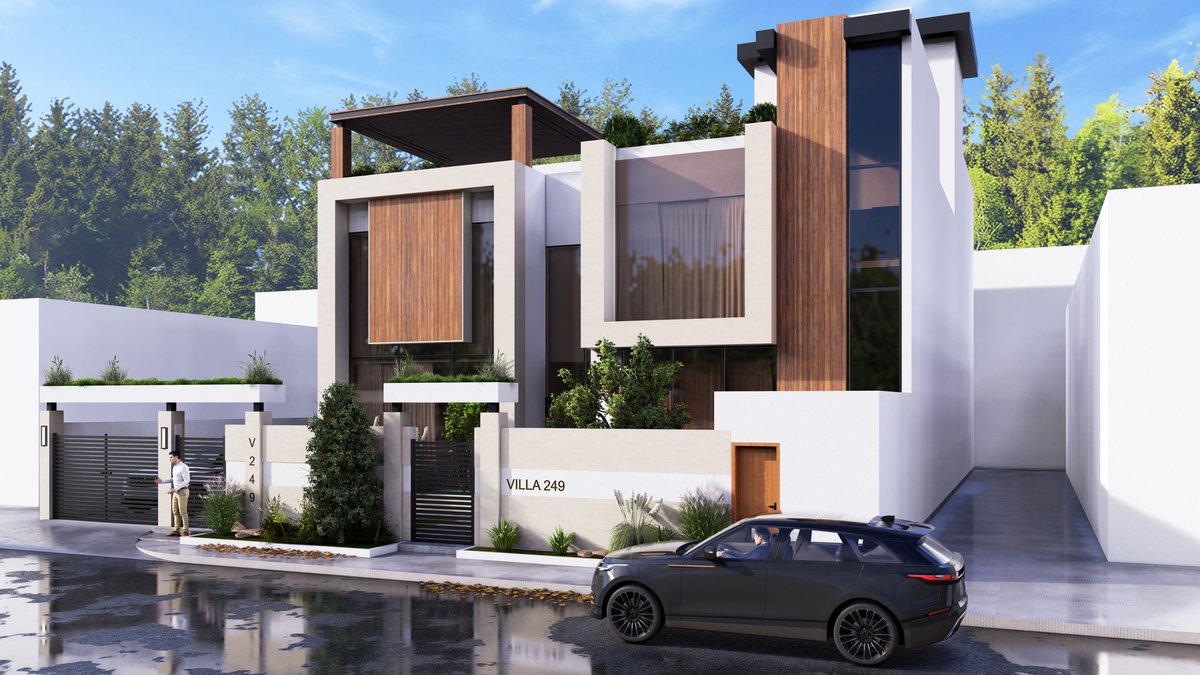 Mustafa_hamad95's tweet photo. #Exterior_design for a residential villa project.
I chose simple materials and light color tones for the design.
The #villa consists of two floors and an upper annex.🖲️ https://t.co/x72U74Ni2M