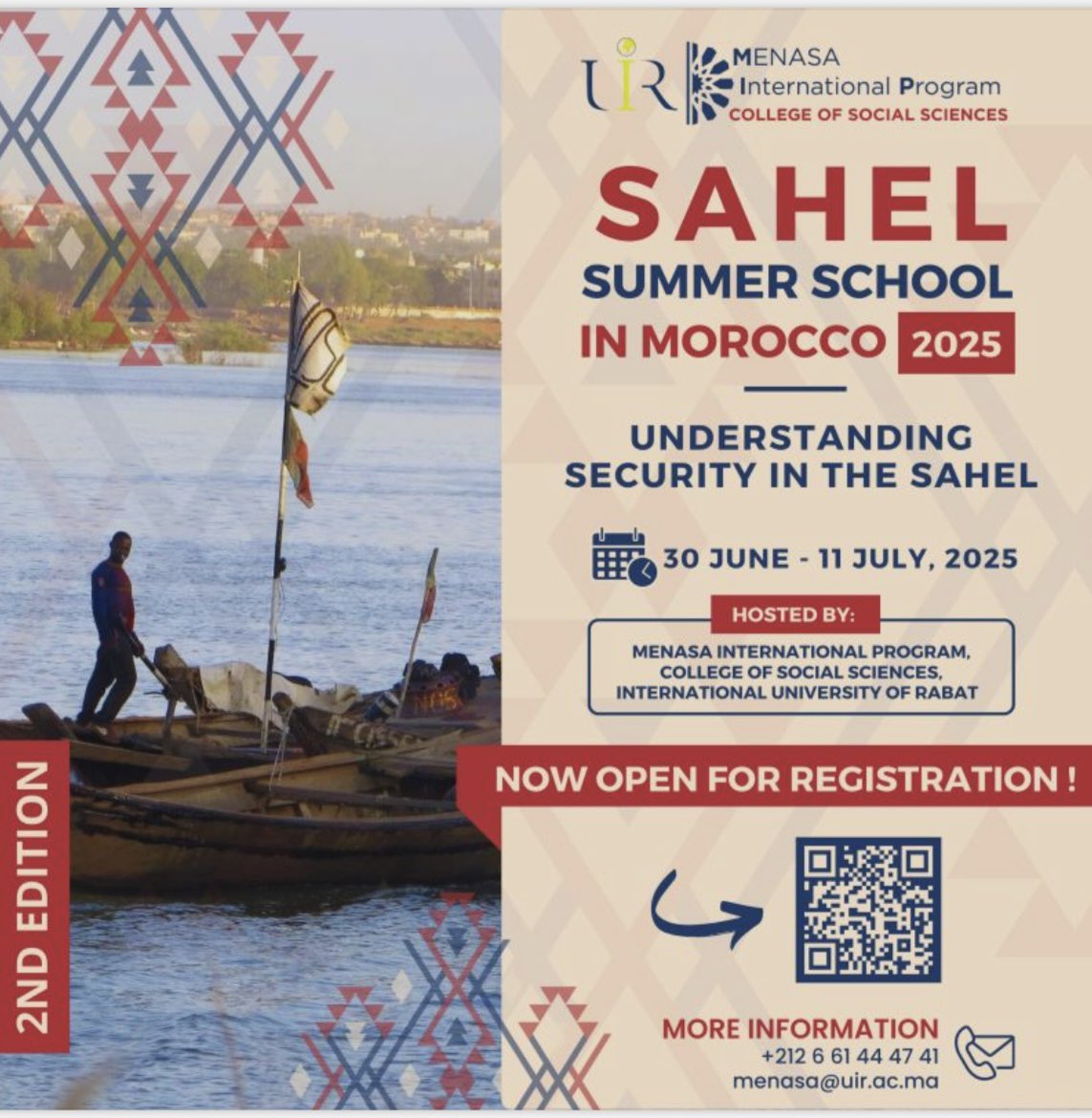 ciceku's tweet photo. The SAHEL Summer School, organized by the CGS – UIR in partnership with IPORAS, is back for two weeks of intensive exchange, training, and interdisciplinary reflection.
Theme: Governance, Mobility, Resilience, Climate, and Religious dynamics in the Sahel. https://t.co/HhIYupCA0B https://t.co/mbBoVazTNz