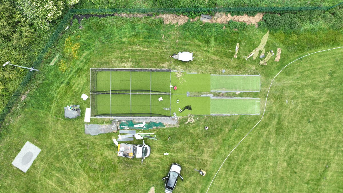 John (@daptcricket) on Twitter photo Renovation of <a href="/DundalkCC/">Dundalk Cricket Club</a> training lanes at #OrielPark completed this week. Credit to Raheel for great drone photos. <a href="/verdesportsltd/">Verde Sports Ltd</a> SVG artificial grass, reused old wickets for run ups. New double drop in nets with velcro vermin skirt #munchamuncha <a href="/john432434/">john🇺🇦🇨🇦🇲🇽</a> <a href="/cricketleinster/">Cricket Leinster</a> Renovation of <a href="/DundalkCC/">Dundalk Cricket Club</a> training lanes at #OrielPark completed this week. Credit to Raheel for great drone photos. <a href="/verdesportsltd/">Verde Sports Ltd</a> SVG artificial grass, reused old wickets for run ups. New double drop in nets with velcro vermin skirt #munchamuncha <a href="/john432434/">john🇺🇦🇨🇦🇲🇽</a> <a href="/cricketleinster/">Cricket Leinster</a>
