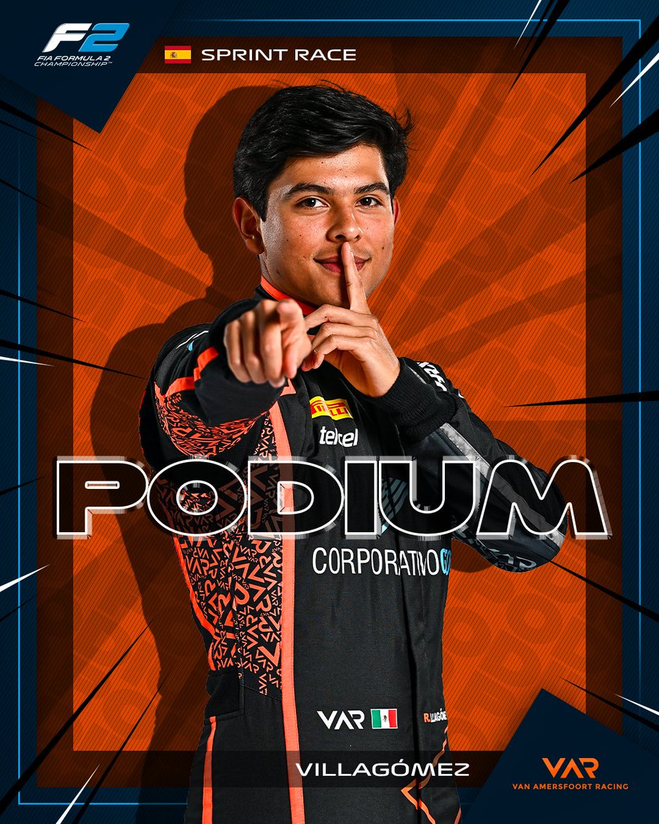 Rafa3l Villagomez 🤫

The Mexican delivers his maiden #F2 podium with a brilliant strategy call late in the race, before pulling off some serious moves 🕺🏻

#SpanishGP