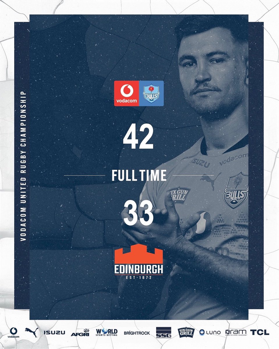 FULL TIME 🔥🔥🔥🔥 

We will see YOU next weekend for our VURC SEMI-FINAL!! 🏆🏆 

<a href="/Vodacom/">Vodacom</a> #URC | <a href="/URCOfficial_RSA/">Vodacom United Rugby Championship (URC)</a> 

#ForeverBlue
