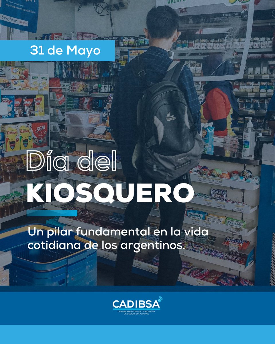 Cadibsa's tweet photo. ¡Saludamos en su día a todos los kiosqueros de nuestro país! 👏👏

#CADIBSA #DíaDelKisquero https://t.co/R6Wg7iTu6Y