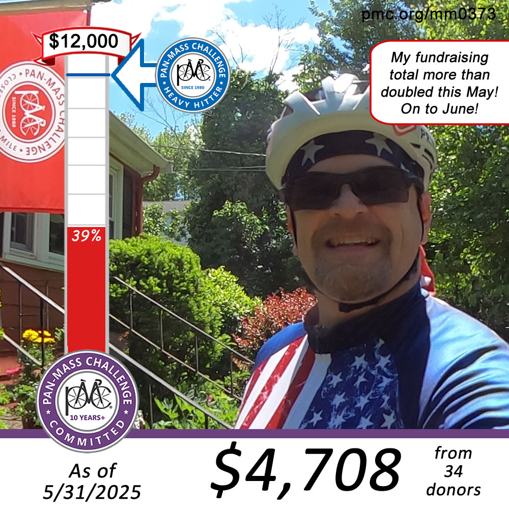 PMC Marty (@pmc_m8r) on Twitter photo This May was a really good month for my <a href="/PanMass/">Pan-Mass Challenge</a> fundraising! Looking forward to June! This May was a really good month for my <a href="/PanMass/">Pan-Mass Challenge</a> fundraising! Looking forward to June!
