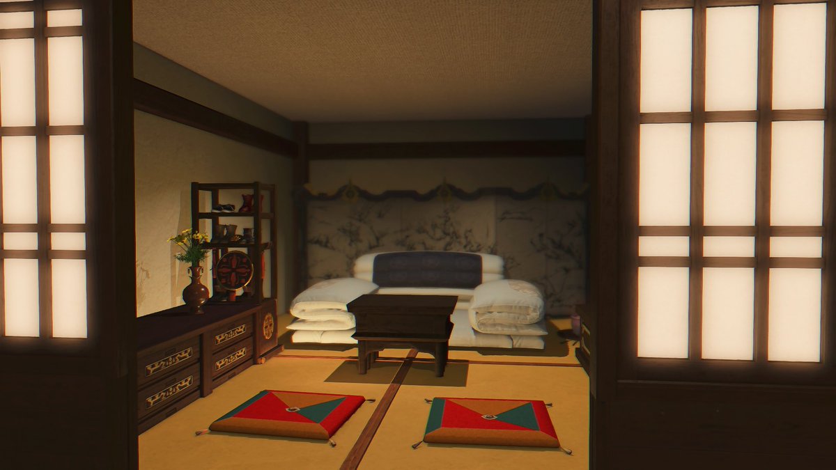 housingunlock's tweet photo. [모그리] 라벤더 1구 31번지 (M) 

대청마루와 차경, 담장, 사랑채 등이 구현된
한국의 전통 한옥 컨셉하우징입니다

상시개방 / 2층 가는 법 방명록 확인

#FF14ハウジング 
#FF14Housing #HousingEden 
#컨셉하우징 #컨하 #한옥 #Hanok https://t.co/Fbi5JrXU2K