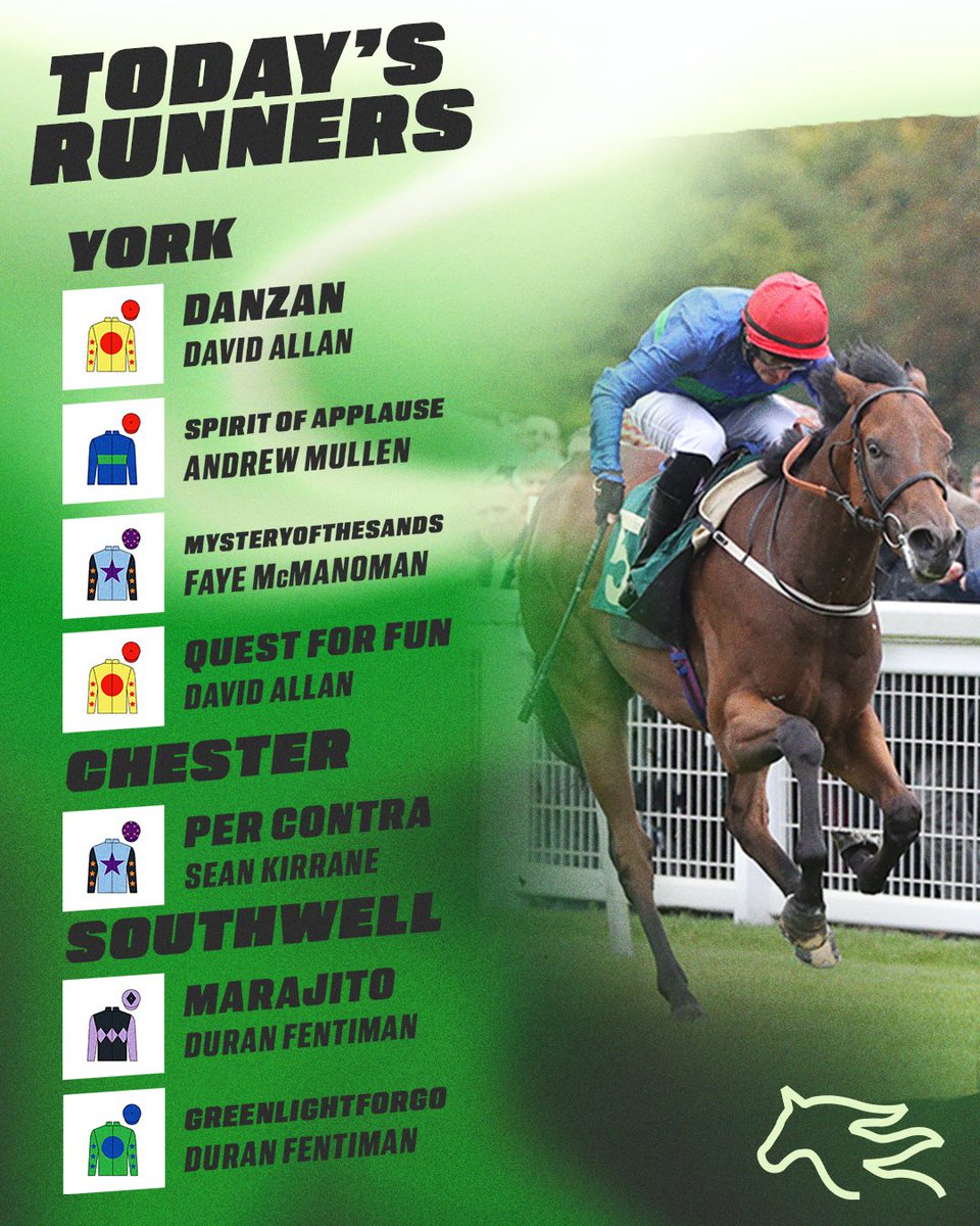 Tim Easterby Racing (@easterbytim) on Twitter photo π§π’πππ¬βπ¦ π₯π¨π‘π‘ππ₯π¦ ~ A busy day today with runners at three different tracks good luck to all of our owners!
π <a href="/yorkracecourse/">York Racecourse</a>, <a href="/ChesterRaces/">chesterraces</a> & <a href="/Southwell_Races/">Southwell Racecourse</a> π§π’πππ¬βπ¦ π₯π¨π‘π‘ππ₯π¦ ~ A busy day today with runners at three different tracks good luck to all of our owners!
π <a href="/yorkracecourse/">York Racecourse</a>, <a href="/ChesterRaces/">chesterraces</a> & <a href="/Southwell_Races/">Southwell Racecourse</a>