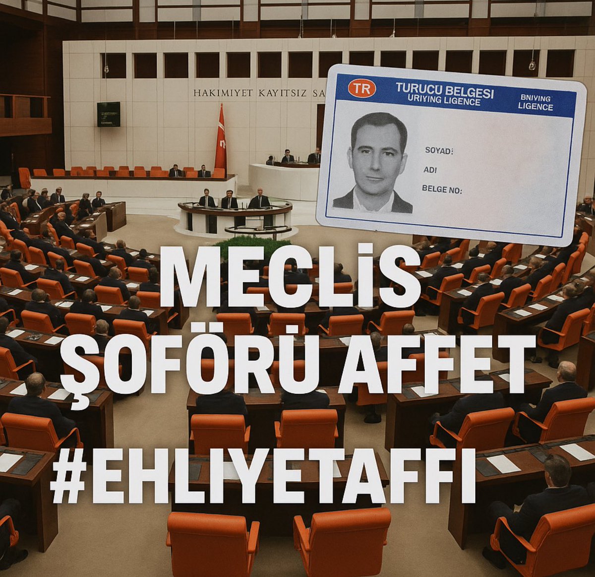 YamDadas's tweet photo. Herkese af var bize neden yok ?
İlla suç işlemek mi gerek devletin, şefkatini görmek için?

KAZAYA KARİŞMAMİŞLAR için bir defaya mahsus Meclis ŞoförüAffet 
#EhliyetAffı acil gelsin, çabuk gelsin. https://t.co/jHu0Z9q0UD