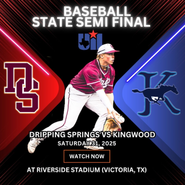 Texas UIL SPORTS (@texasuil_sport) on Twitter photo 🚨UIL State championships🚨
Dripping Springs vs Kingwood
📺 bit.ly/4d4J7B7
📅 Saturday 31
⏰ @ 1p.
<a href="/dstigerbaseball/">DSTigerBaseball</a> <a href="/DrippingTigers/">Dripping Springs Athletics</a> <a href="/DripFB/">Dripping Springs HS Football</a> <a href="/DSISD/">Dripping Springs ISD</a> <a href="/TaylorTracey20/">Taylor Tracey</a> <a href="/CoachGZimmerman/">Galen Zimmerman</a> <a href="/dom7hurley/">Dominic Hurley</a> <a href="/BSaas25/">ArchManningTracker</a> <a href="/Coach_Noel/">Coach Noel</a> <a href="/druedas29/">Druedas29</a> <a href="/CoachStancik/">Coach Aaron Stancik</a> <a href="/BlakeCox_25/">Blake Cox</a> 🚨UIL State championships🚨
Dripping Springs vs Kingwood
📺 bit.ly/4d4J7B7
📅 Saturday 31
⏰ @ 1p.
<a href="/dstigerbaseball/">DSTigerBaseball</a> <a href="/DrippingTigers/">Dripping Springs Athletics</a> <a href="/DripFB/">Dripping Springs HS Football</a> <a href="/DSISD/">Dripping Springs ISD</a> <a href="/TaylorTracey20/">Taylor Tracey</a> <a href="/CoachGZimmerman/">Galen Zimmerman</a> <a href="/dom7hurley/">Dominic Hurley</a> <a href="/BSaas25/">ArchManningTracker</a> <a href="/Coach_Noel/">Coach Noel</a> <a href="/druedas29/">Druedas29</a> <a href="/CoachStancik/">Coach Aaron Stancik</a> <a href="/BlakeCox_25/">Blake Cox</a>