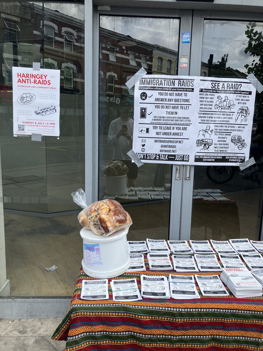 Stall day! 🌞We’ll be opposite the Salisbury on Green Lanes until 1.30. Come and say hi, find out more about our workshop and community meal on 6 July and grab a free doughnut/pastry!