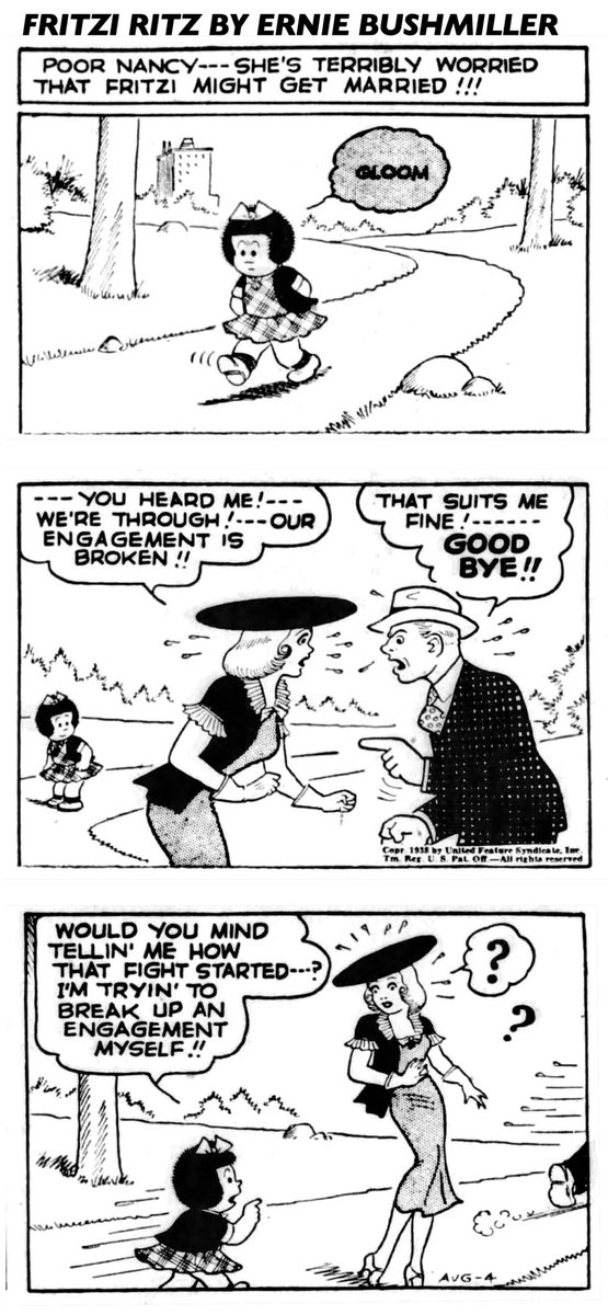 Fritzi Ritz By Ernie Bushmiller 
August 4, 1938