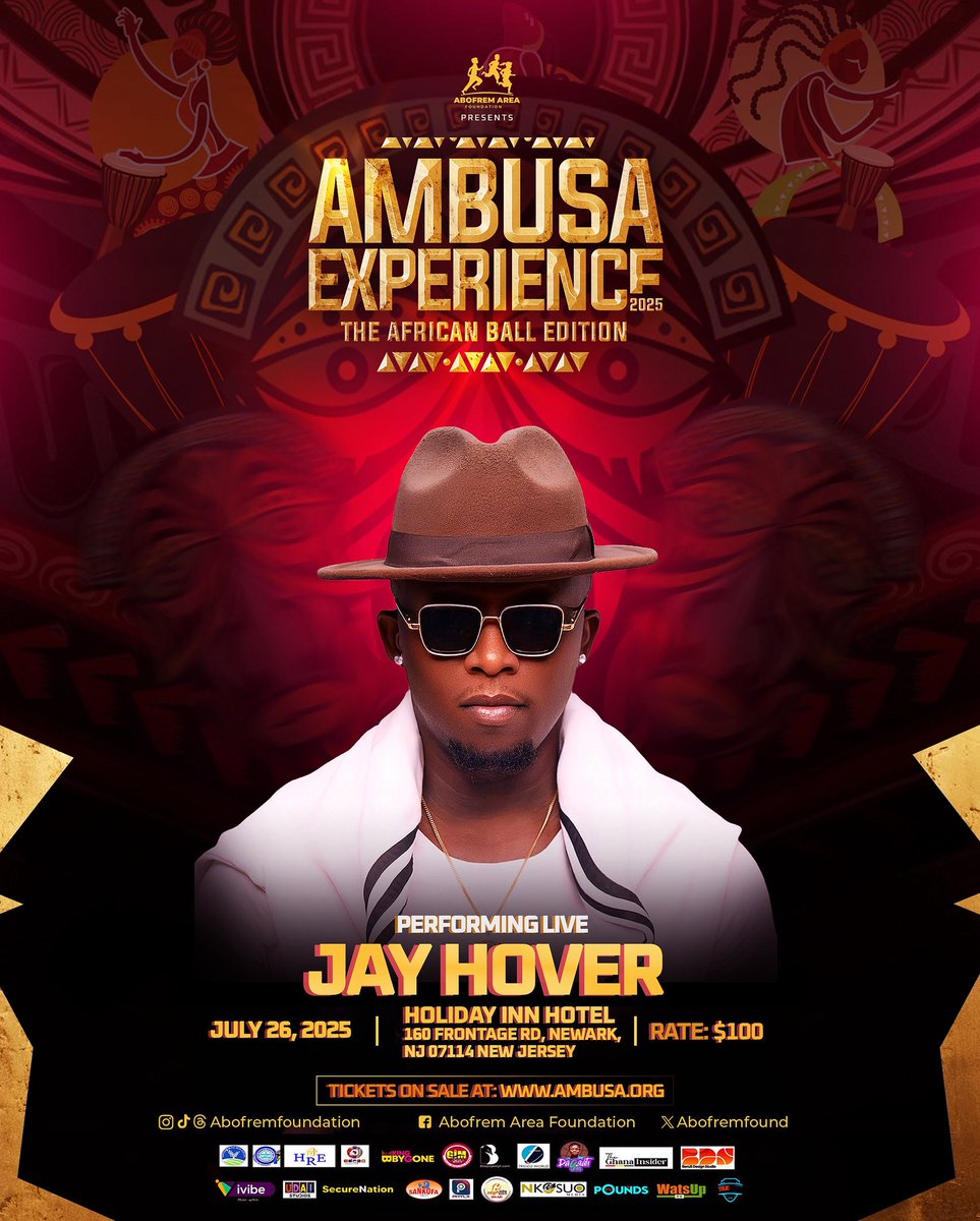 The Abofrem Area Foundation (@abofremfound) on Twitter photo .<a href="/JayHoverGh/">Jay Hover</a> | โAMBUSA EXPERIENCE 2025 - The African Ball Editionโ. ๐ค๐๏ธ๐ ๐๐๐บ๐พ๐ฅ
๐๏ธ: Saturday, July 26 2025
๐: Holiday Inn Hotel,
160 Frontage Rd, Newark NJ 07114
๐๐: Red Carpet ( 6pm - 7pm)
๐ฐ๏ธ: 7pm (Main Show)
๐ต: $100
๐ซ : ambusa.org
#AMBUSA25 .<a href="/JayHoverGh/">Jay Hover</a> | โAMBUSA EXPERIENCE 2025 - The African Ball Editionโ. ๐ค๐๏ธ๐ ๐๐๐บ๐พ๐ฅ
๐๏ธ: Saturday, July 26 2025
๐: Holiday Inn Hotel,
160 Frontage Rd, Newark NJ 07114
๐๐: Red Carpet ( 6pm - 7pm)
๐ฐ๏ธ: 7pm (Main Show)
๐ต: $100
๐ซ : ambusa.org
#AMBUSA25
