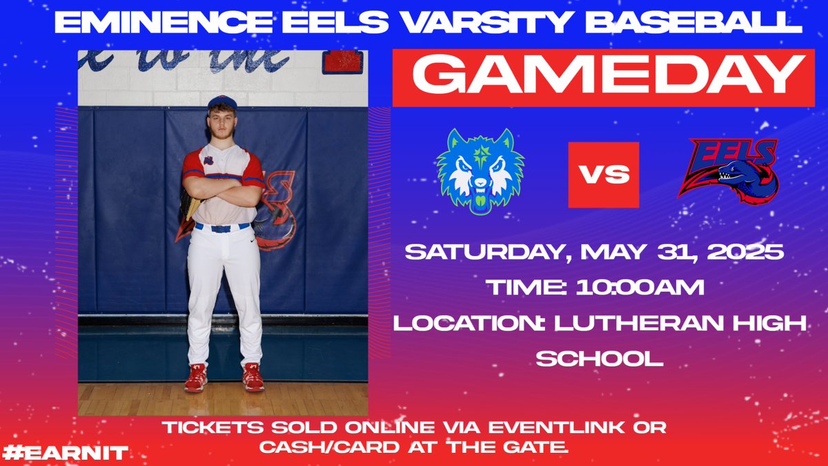 Sectional Game Day

⚾ &gt; High School Baseball
🆚 &gt; Providence Cristo Rey
⏰ &gt; 10:00am
📍 &gt; Lutheran High School (5555 S. Arlington Ave.
Indianapolis, IN 46237)
🎟 &gt; Tickets are at the gate Cash or Card and online via eventlink at public.eventlink.com/tickets?t=1293…