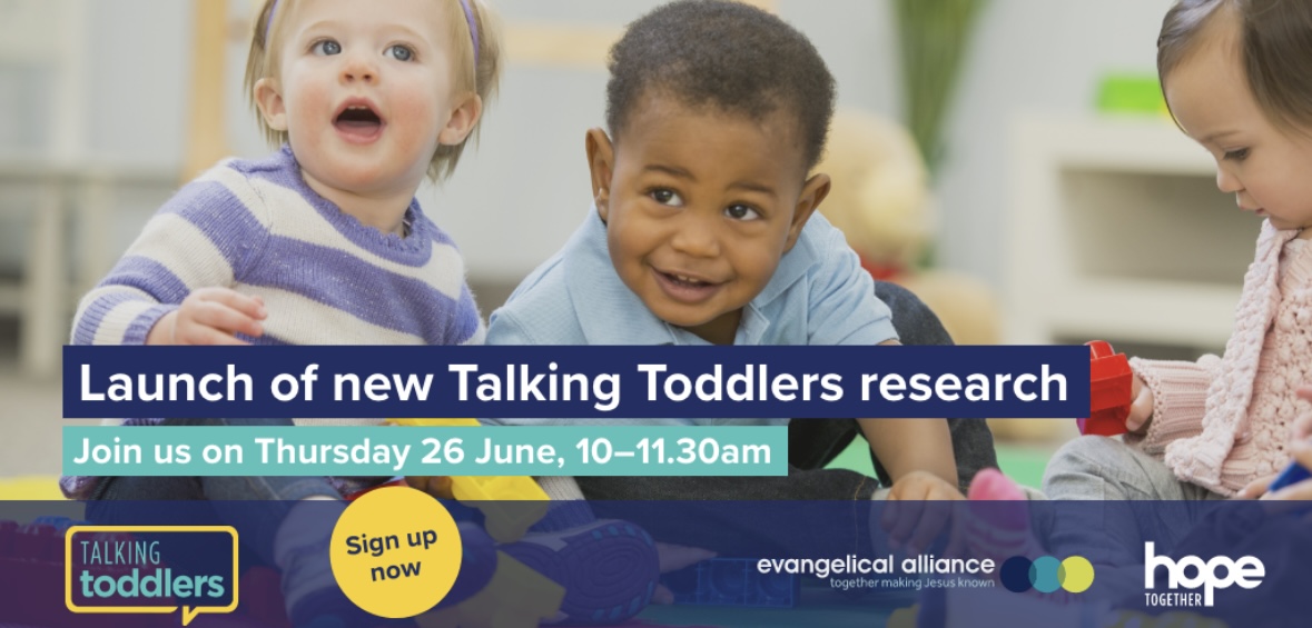 Our next Talking Toddlers Webinar will be all about brand-new research we've done  to help you in your under 5s ministry!

Join Sammy and the <a href="/EAUKnews/">Evangelical Alliance</a> on Thursday 26 June at 10am. 

Sign up today: docs.google.com/forms/d/e/1FAI…

#TalkingToddlers
