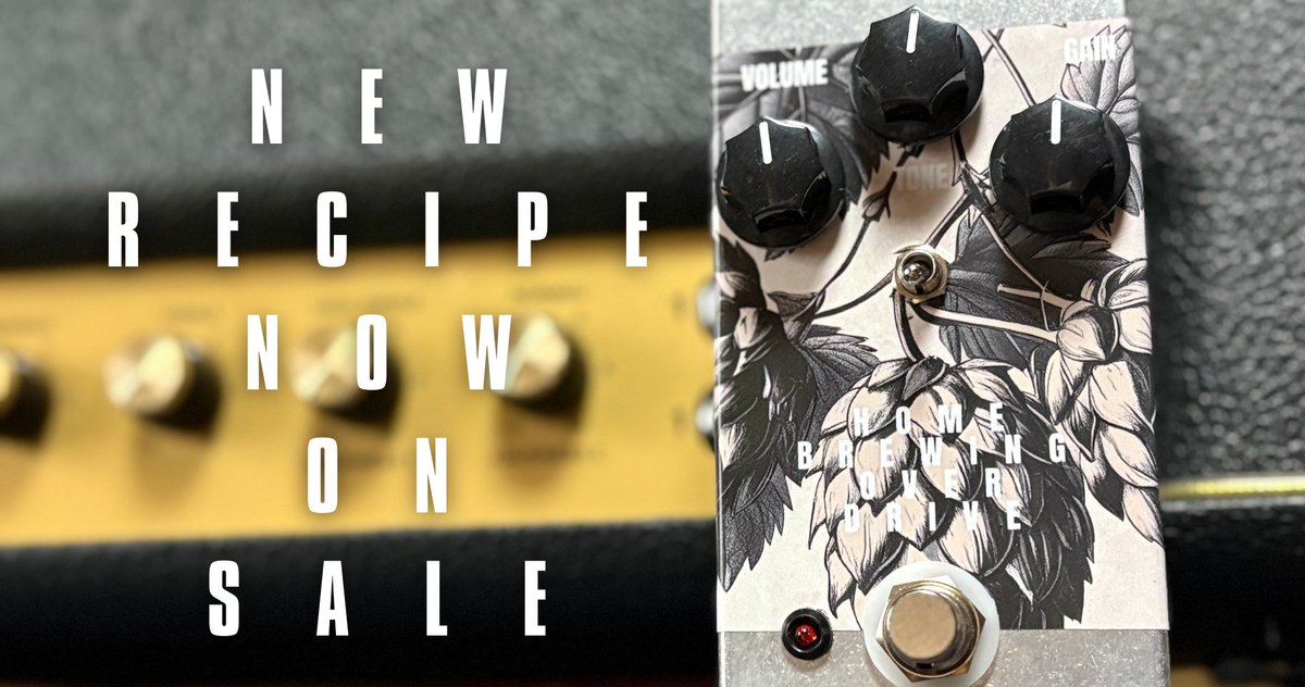tonebrewclub's tweet photo. 【新製品】Recipe "79" Homebrewing Over Drive 発売！！

クランチからブラウンサウンドまで幅広いゲイン設定を可能にした万能とも言える歪みエフェクターです！！

Tone Brew Clubの自信作🔥
ぜひお試しください！！

販売価格：税込16,500円

販売サイトはこちら👇
https://t.co/LoxsMnY6ih https://t.co/gAooT5cG2A