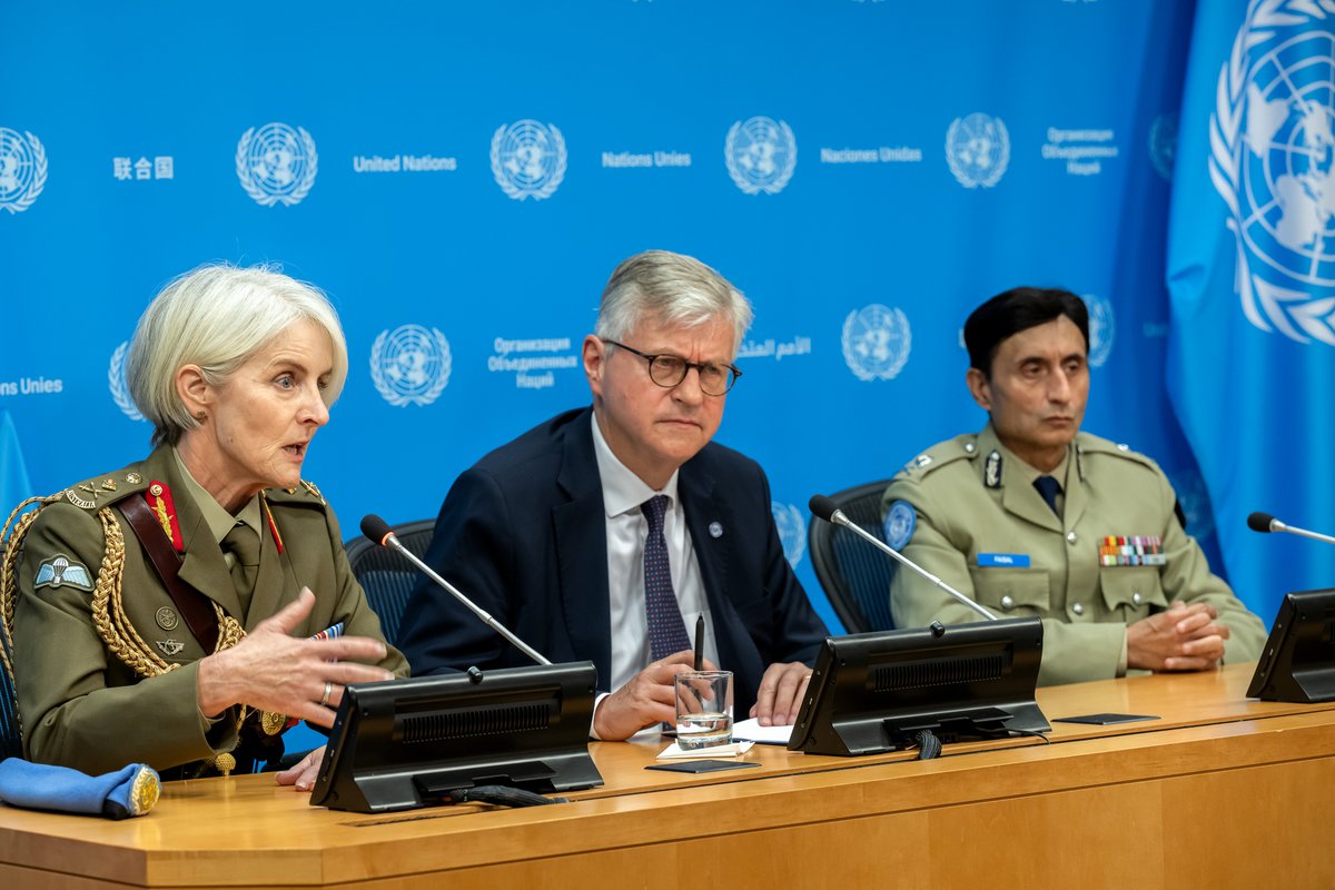 UN Peacekeeping (@unpeacekeeping) on Twitter photo Now more than ever, <a href="/UN/">United Nations</a> Peacekeeping is creating space for diplomacy to succeed.
Peacekeeping Chief <a href="/Lacroix_UN/">Jean-Pierre Lacroix</a> w/ Maj. Gen. <a href="/CherylAPearce/">Cheryl Pearce</a> & Police Adviser Faisal Shahka stressed the importance of adapting peace ops. to remain fit for the future.
More: webtv.un.org/en/asset/k1o/k… Now more than ever, <a href="/UN/">United Nations</a> Peacekeeping is creating space for diplomacy to succeed.
Peacekeeping Chief <a href="/Lacroix_UN/">Jean-Pierre Lacroix</a> w/ Maj. Gen. <a href="/CherylAPearce/">Cheryl Pearce</a> & Police Adviser Faisal Shahka stressed the importance of adapting peace ops. to remain fit for the future.
More: webtv.un.org/en/asset/k1o/k…