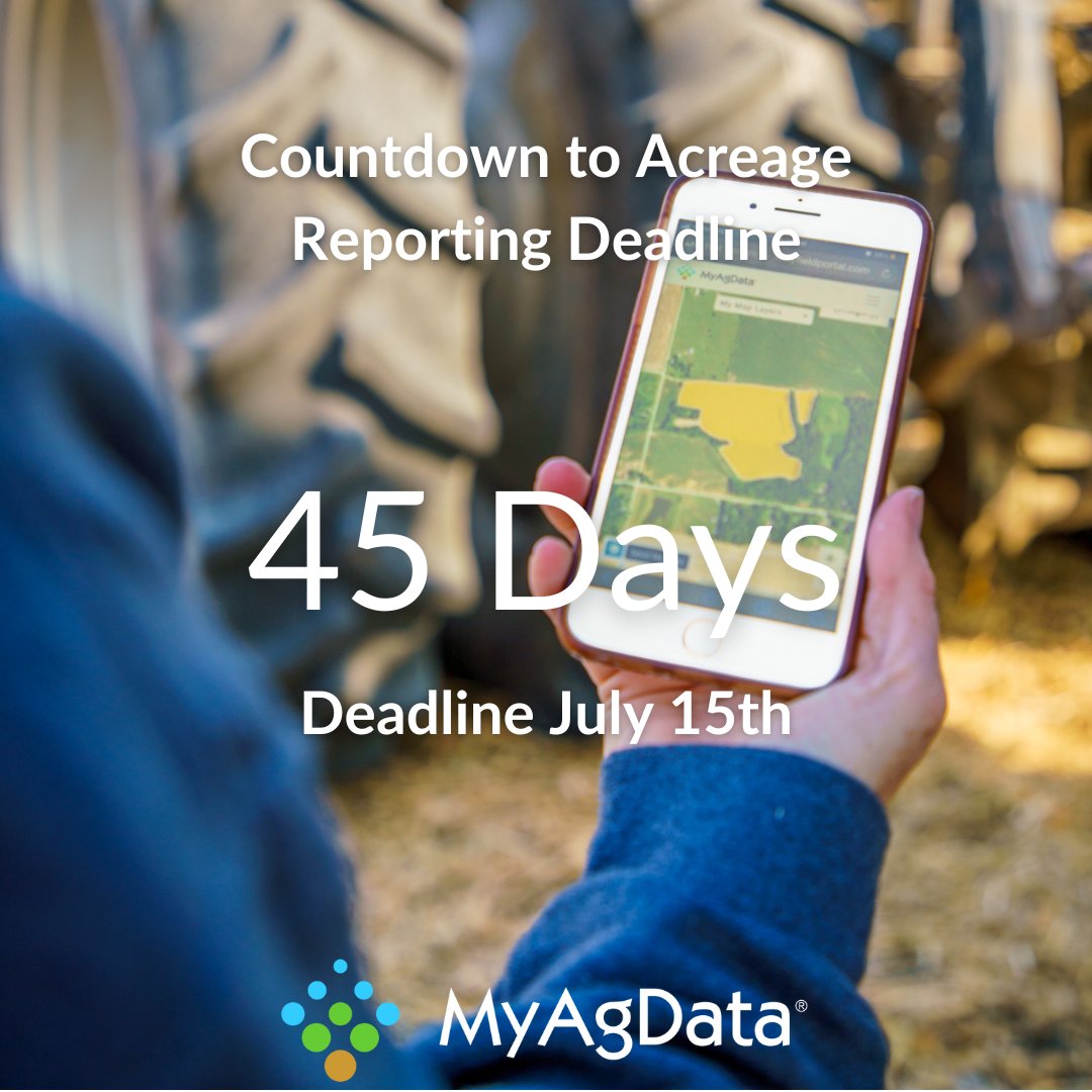Slash paperwork, boost efficiency! With only 45 days until the deadline, learn how MyAgData empowers you with accurate and timely acreage reporting. Discover the advantages at MyAgData.com.

 #MyAgData #Plant25 #AgTech
