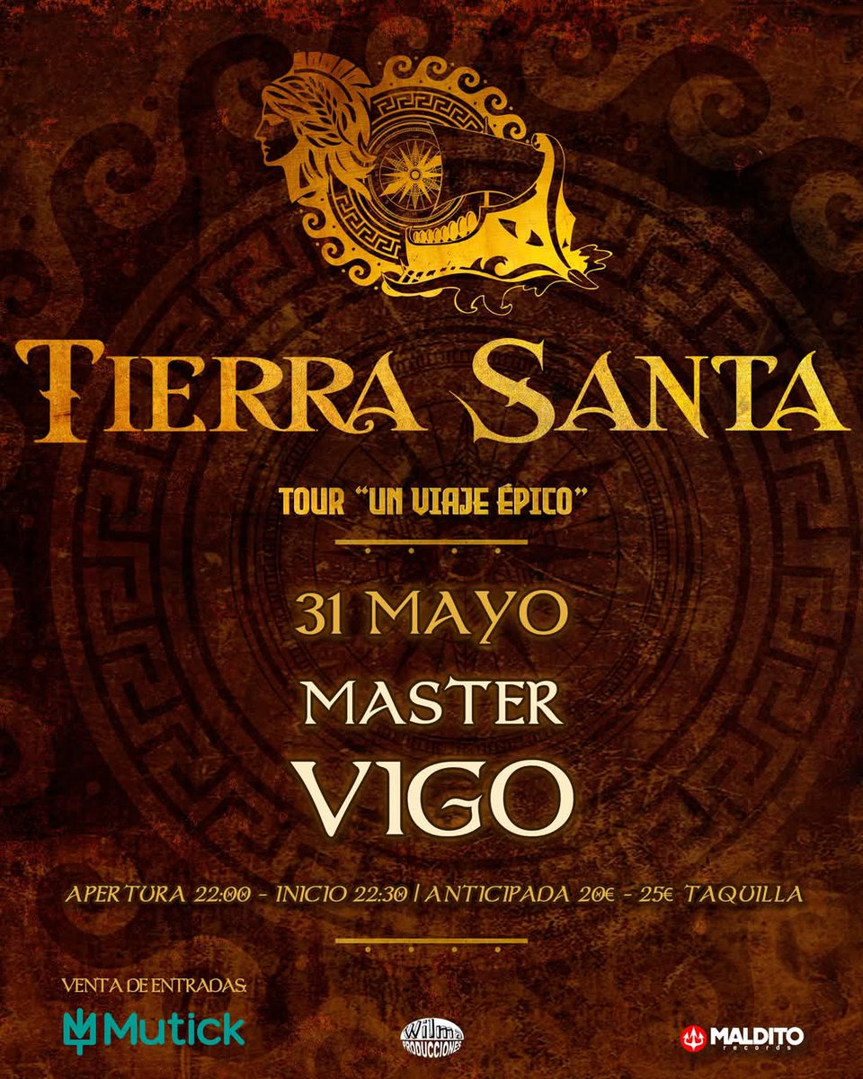 Tierra Santa (@tierrasantarock) on Twitter photo #UnViajeEpicoTour llega a tierras gallegas, esta noche nos vemos en la Sala Máster de Vigo, os esperamos. <a href="/Maldito_Records/">Maldito Records</a> #UnViajeEpicoTour llega a tierras gallegas, esta noche nos vemos en la Sala Máster de Vigo, os esperamos. <a href="/Maldito_Records/">Maldito Records</a>