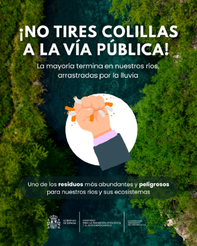🚭💧 ¿Sabías que una sola colilla de cigarro puede contaminar hasta 50 litros de agua dulce?

Las colillas son uno de los residuos más abundantes y peligrosos para nuestros ríos y sus ecosistemas

⚠️ Contienen más de 400 sustancias tóxicas como nicotina, arsénico y metales