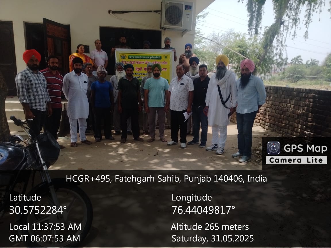 kvk_fgs's tweet photo. KVK Fatehgarh Sahib conducted "Viksit Krishi Sankalp Abhiyan" today in villages nabipur, Behlolpur, Kotla Suleman &amp; Sidhuwal #ViksitKrishi #ViksitKrishiSankalpAbhiyan #OneICAR #ICAR #atari1icar #pau
@icarindia
@ atari1icar
@Officeofssc
@AgriGoI
@PMOIndia
@Chounhanshivraj https://t.co/VJopctwcRh