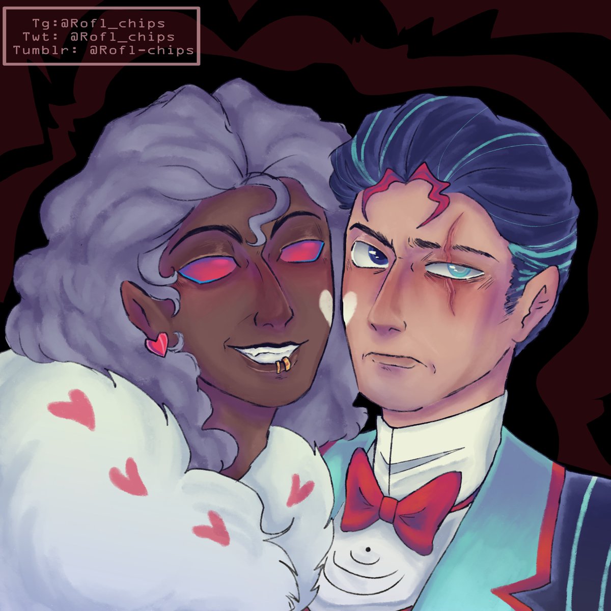 Rofl_chips's tweet photo. #HazbinHotel #HazbinHotelFanart  #Valvox #Voxval #HazbinhotelValentino #HazbinhotelVox  #StaticMoth https://t.co/gwYxJO6pXC